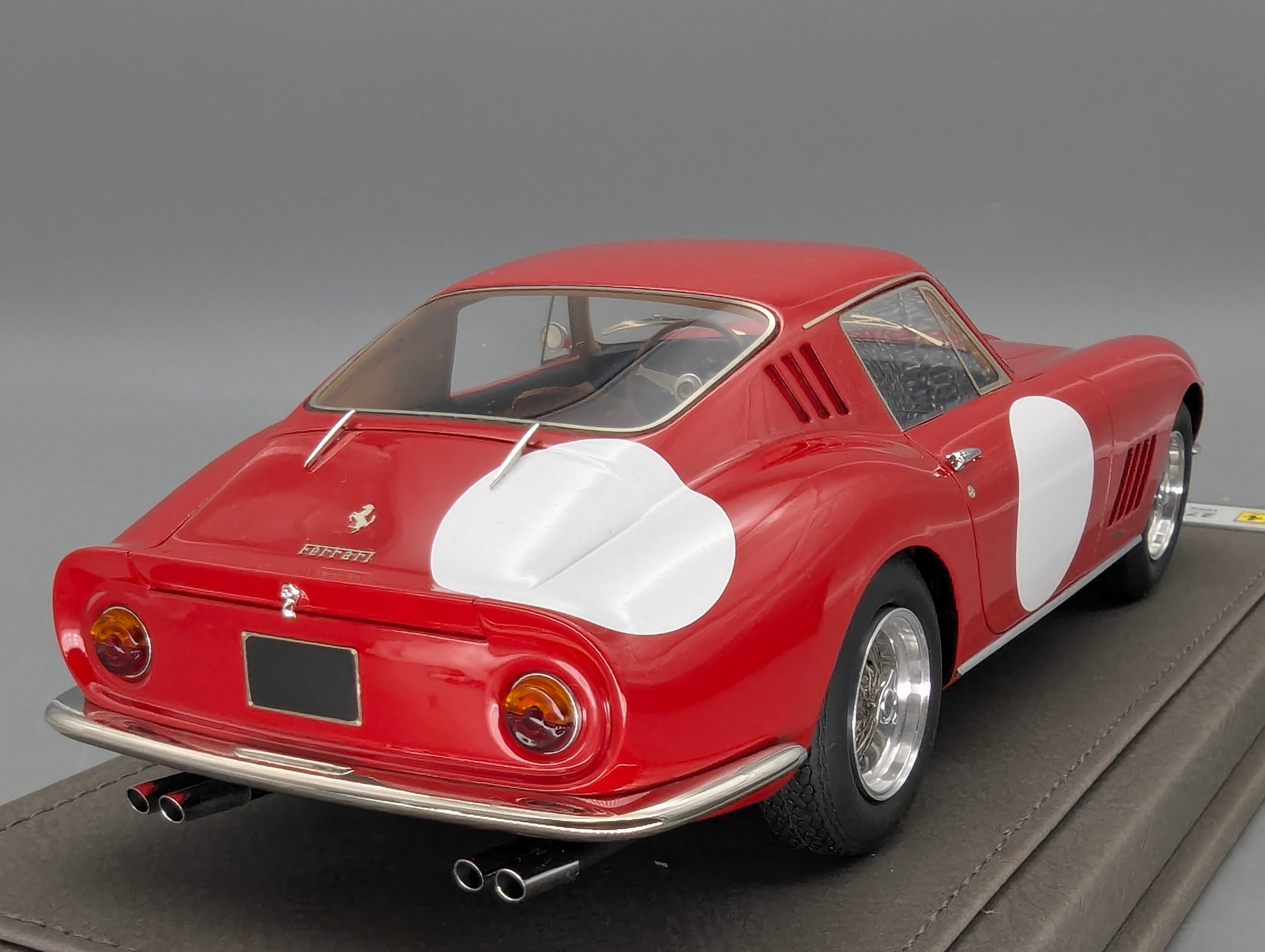 Modellautos 1:18 BBR Ferrari 275 GTB 1966 Press Version Ltd 10/10 Lederplatte Vitrine OVP