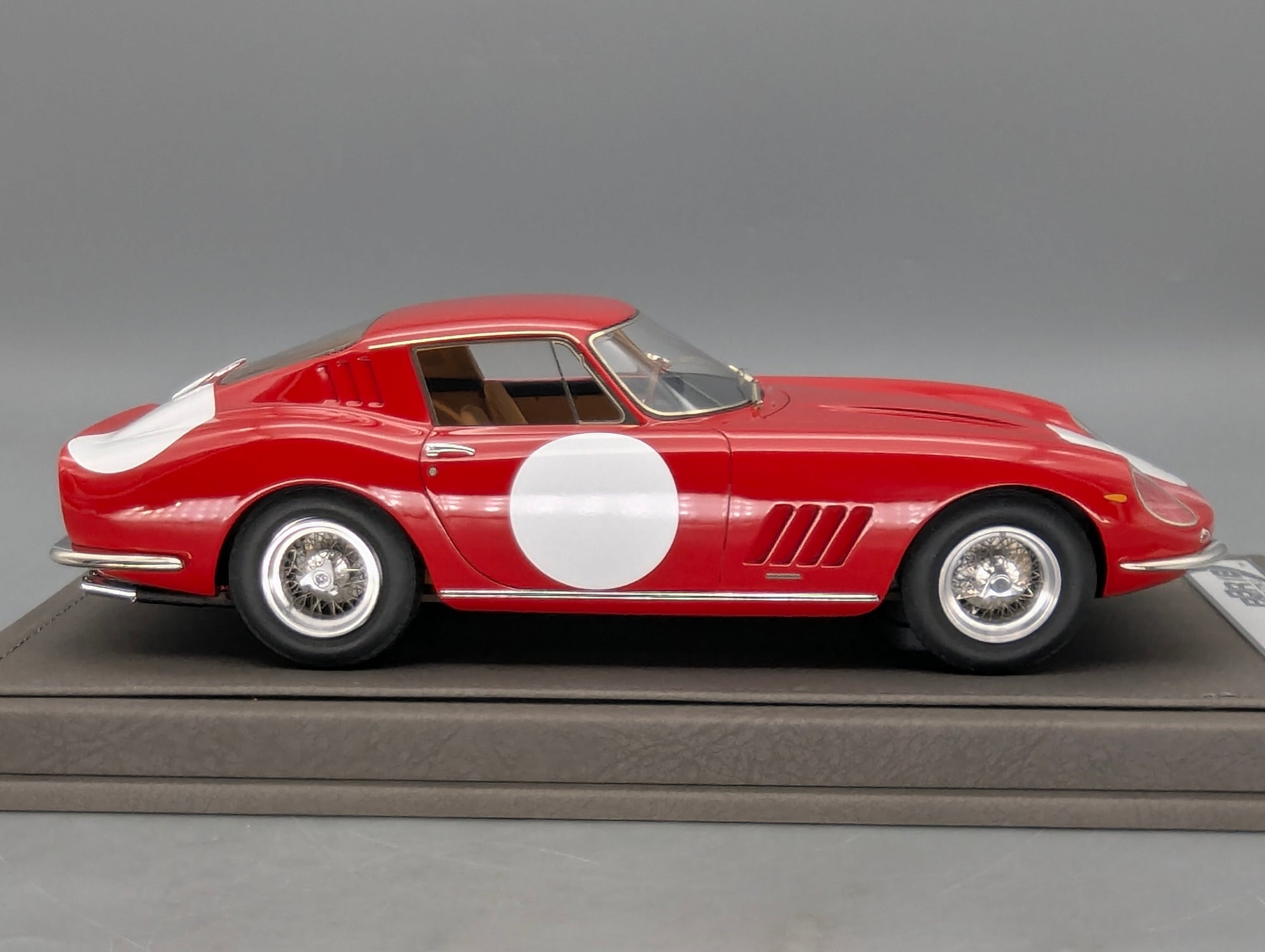 Modellautos 1:18 BBR Ferrari 275 GTB 1966 Press Version Ltd 10/10 Lederplatte Vitrine OVP