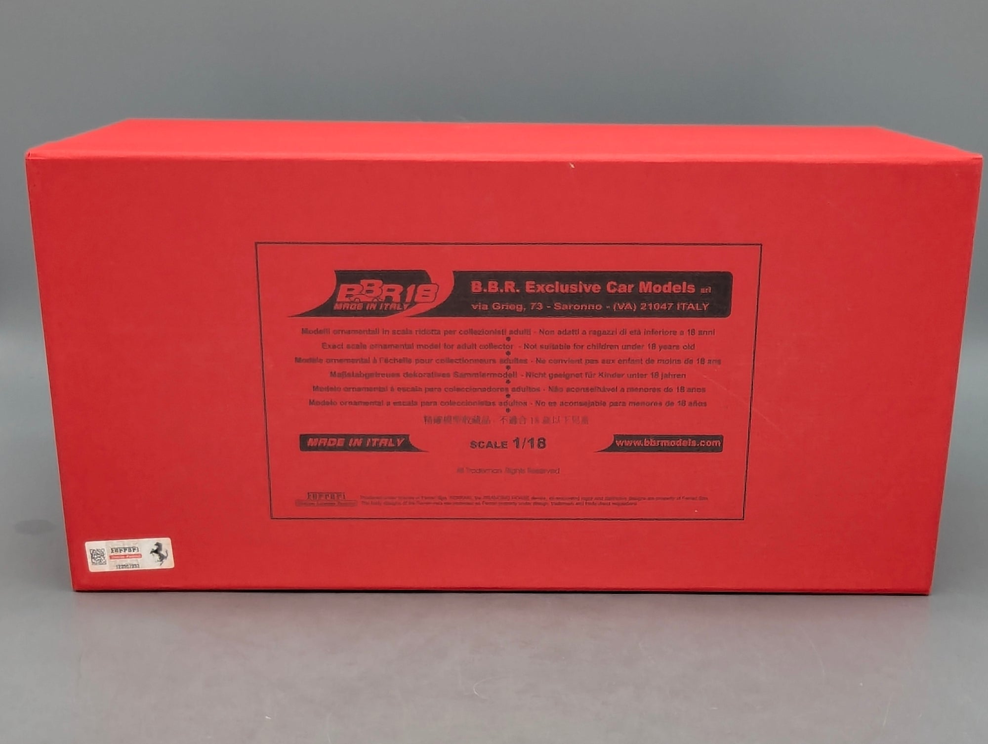 Modellautos 1:18 BBR Ferrari 275 GTB 1966 Press Version Ltd 10/10 Lederplatte Vitrine OVP