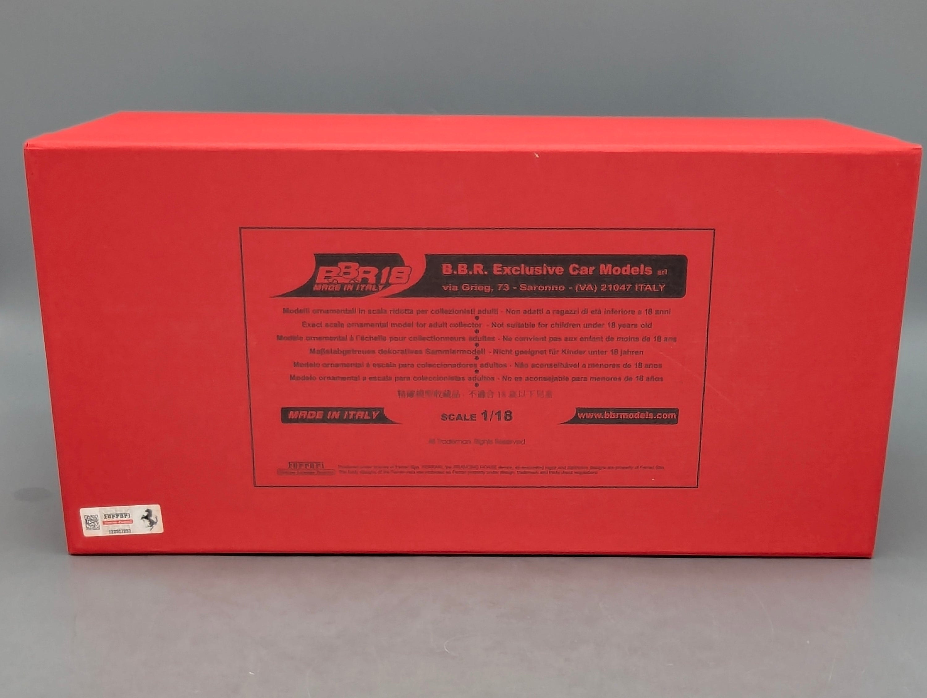 Modellautos 1:18 BBR Ferrari 275 GTB 1966 Press Version Ltd 10/10 Lederplatte Vitrine OVP