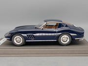 Modellautos 1:18 BBR Ferrari 275 GTB4 1966 Dark Blue Ltd 01/10 Lederplatte Vitrine OVP