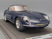 Modellautos 1:18 BBR Ferrari 275 GTB4 1966 Dark Blue Ltd 01/10 Lederplatte Vitrine OVP