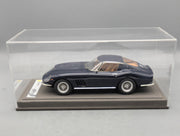 Modellautos 1:18 BBR Ferrari 275 GTB4 1966 Dark Blue Ltd 01/10 Lederplatte Vitrine OVP