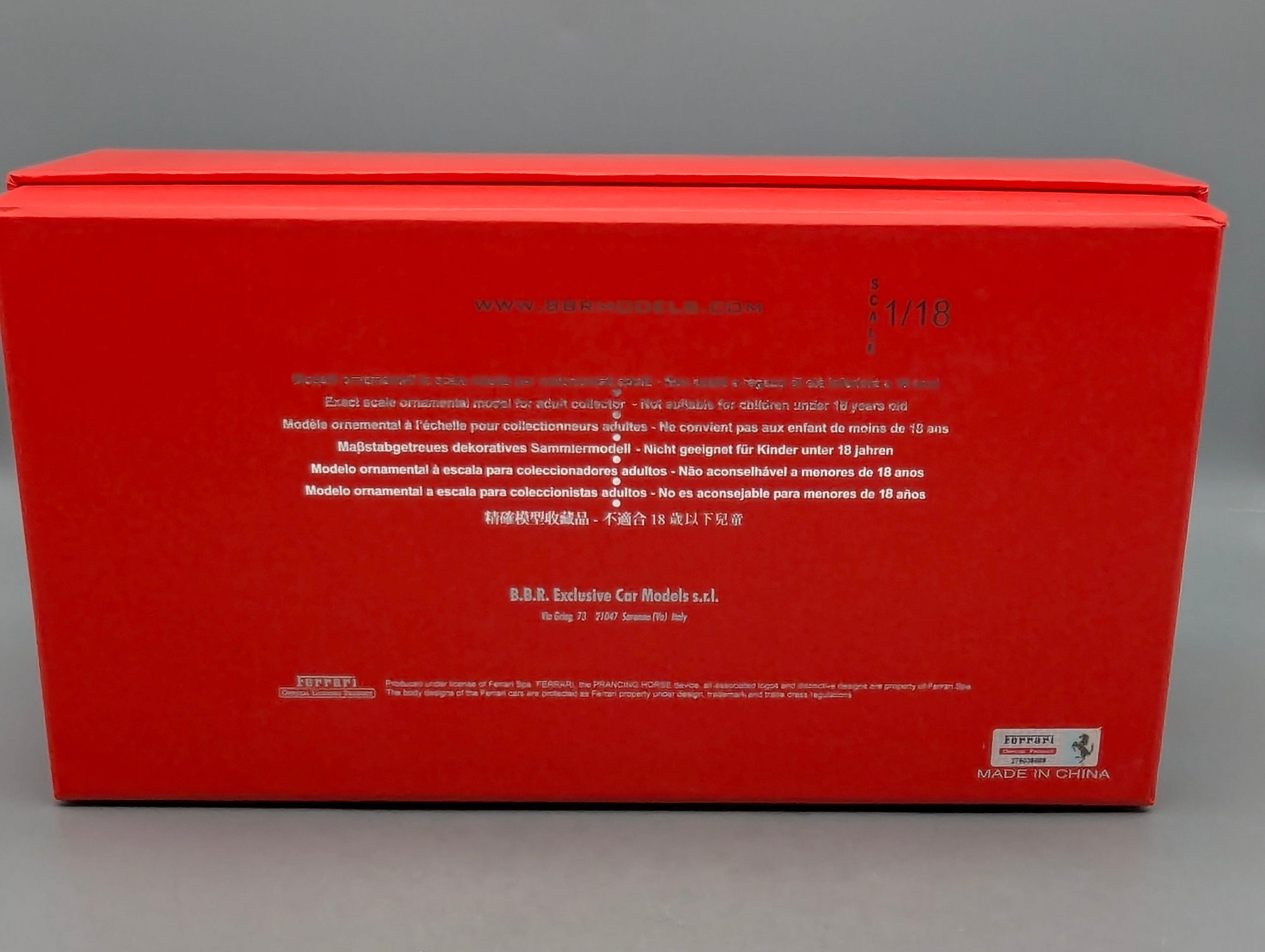 Modellautos 1:18 BBR Ferrari 488 Pista Soft Red Ltd 05/05 mit Lederplatte Vitrine OVP