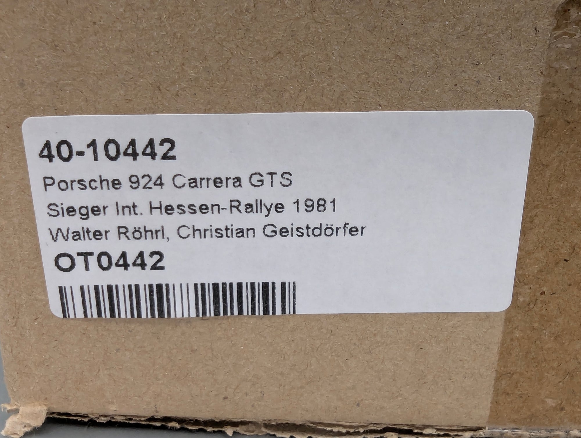 Modellautos 1:18 Otto OT442 Porsche 924 Carrera GT Gr. 4 #1  W. Röhrl mit OVP
