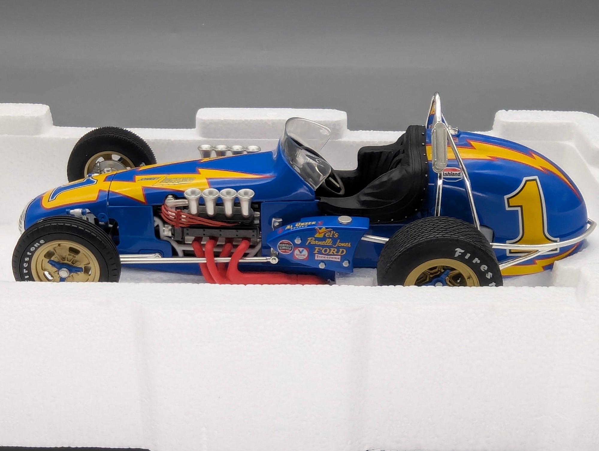 Modellautos 1:18 GMP 7626 Ford Special Dirt Champ #1 Al Unser mit OVP
