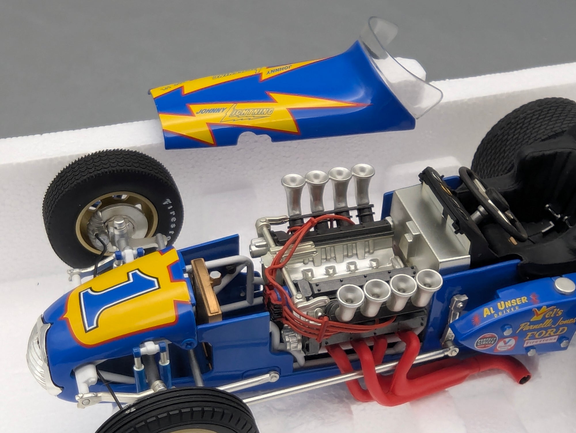 Modellautos 1:18 GMP 7626 Ford Special Dirt Champ #1 Al Unser mit OVP