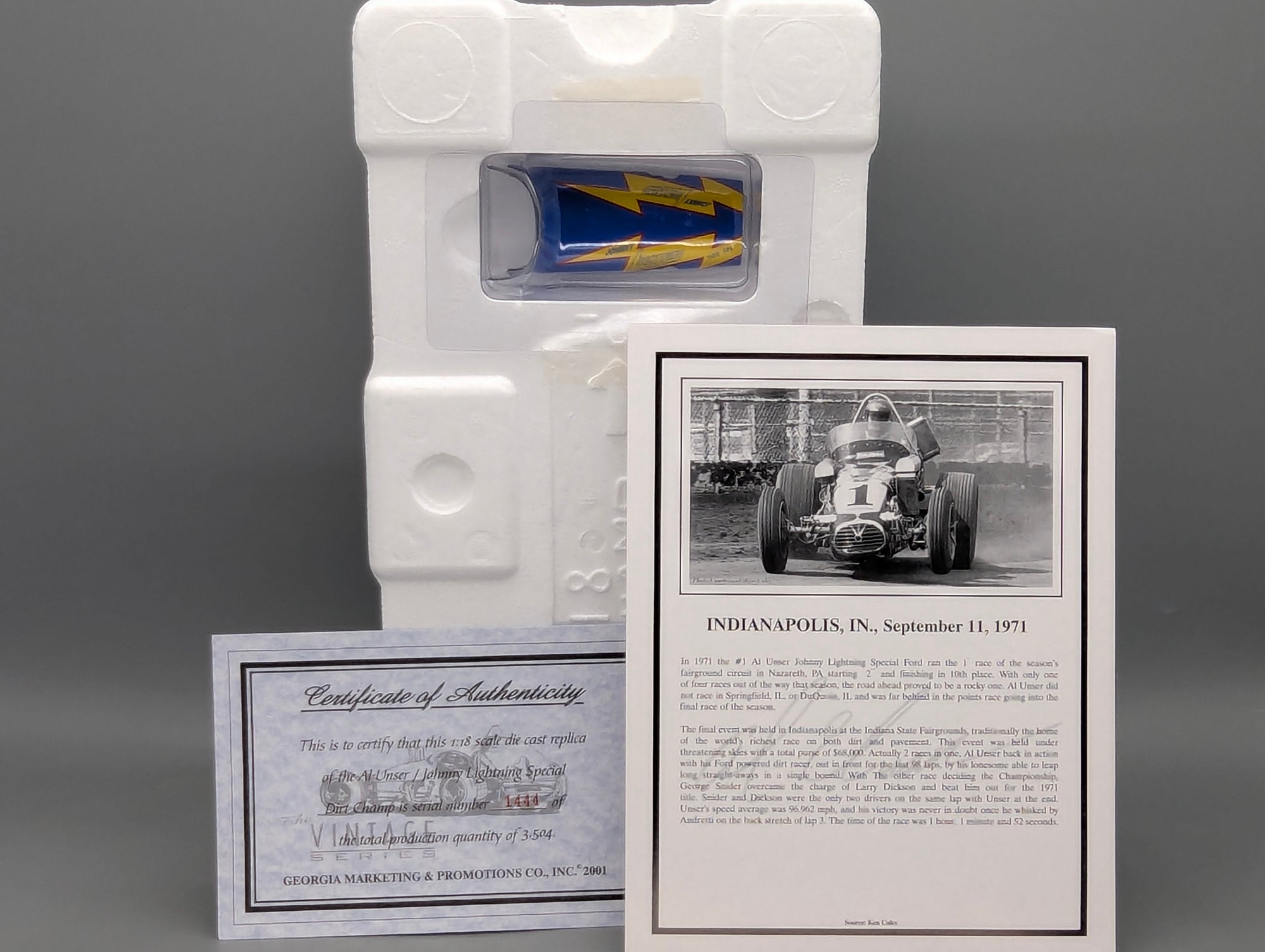 Modellautos 1:18 GMP 7626 Ford Special Dirt Champ #1 Al Unser mit OVP