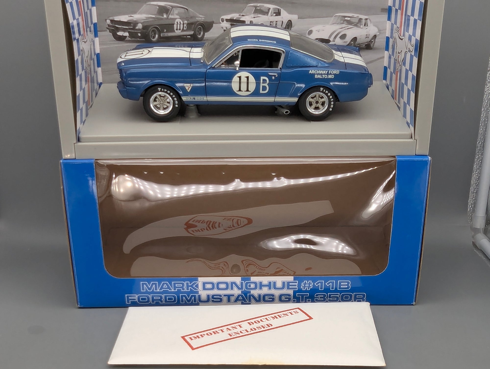 Modellautos 1:18 GMP 1101 Ford Shelby Mustang G.T. 350 R #11B Donohue mit OVP