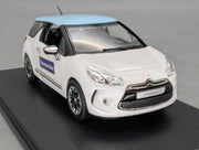 Modellautos 1:43 Norev Citroen DS3 Weiß mit blauem Dach 2010 Faurecia mit OVP