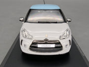 Modellautos 1:43 Norev Citroen DS3 Weiß mit blauem Dach 2010 Faurecia mit OVP