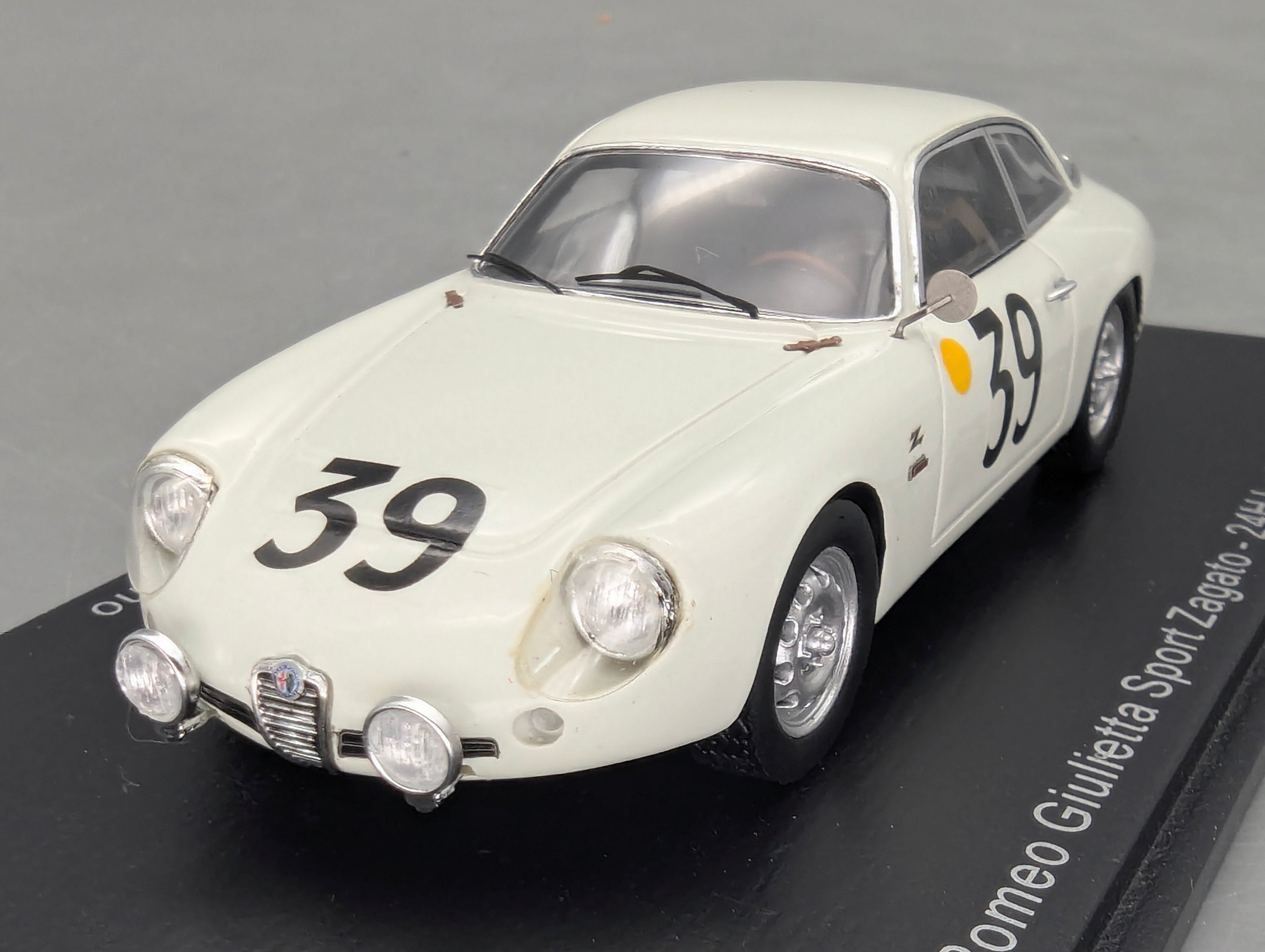 Modellautos 1:43 Spark S9050 Alfa Romeo Giulietta Sport Zagato 24h Le Mans 1962 #39 OVP