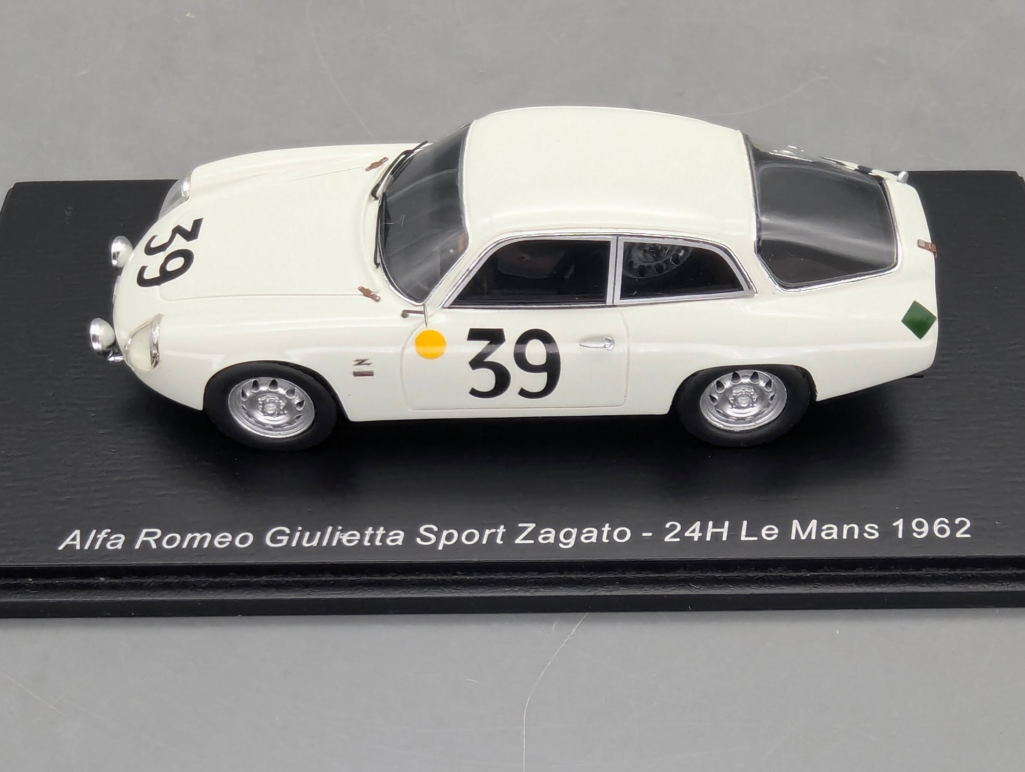 Modellautos 1:43 Spark S9050 Alfa Romeo Giulietta Sport Zagato 24h Le Mans 1962 #39 OVP