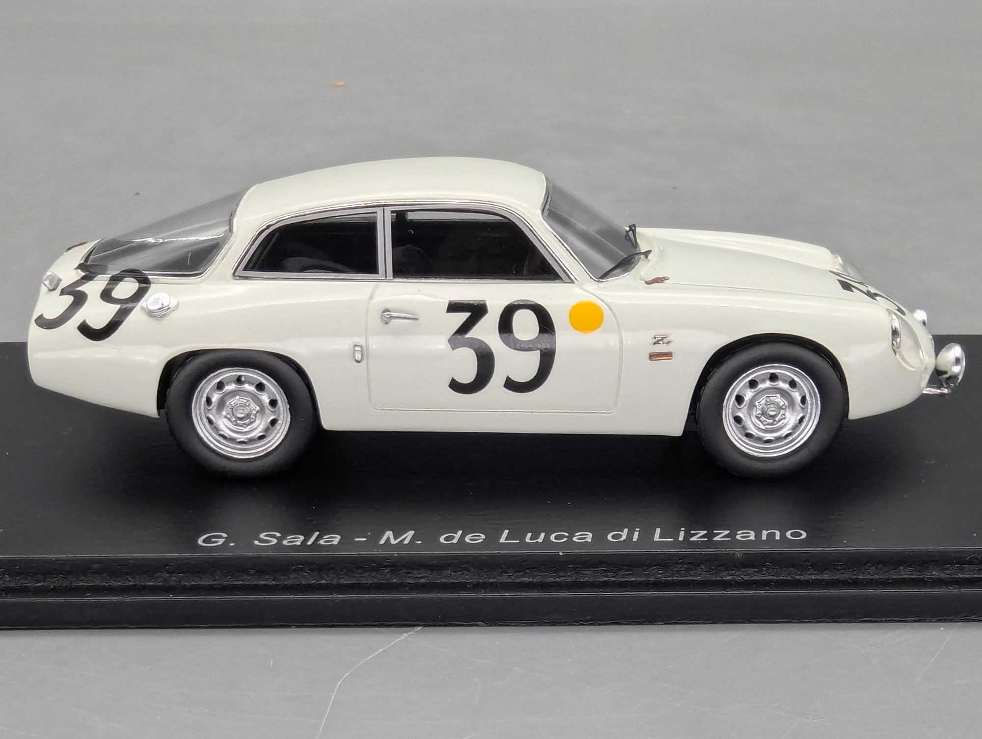 Modellautos 1:43 Spark S9050 Alfa Romeo Giulietta Sport Zagato 24h Le Mans 1962 #39 OVP