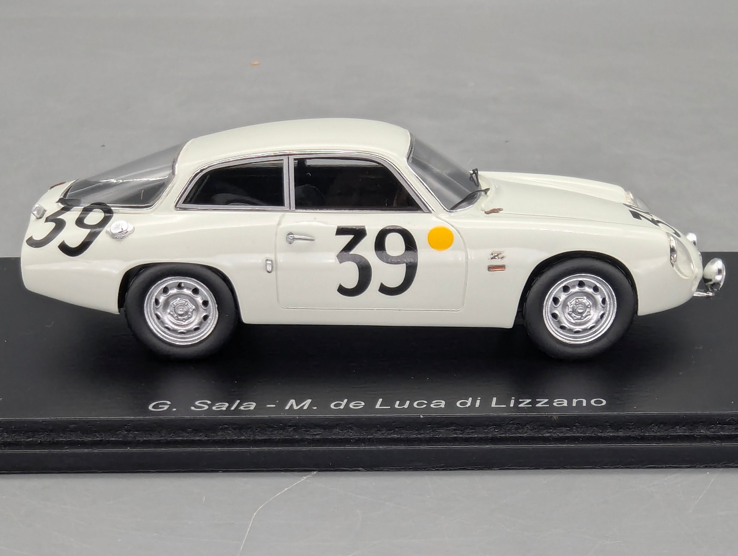 Modellautos 1:43 Spark S9050 Alfa Romeo Giulietta Sport Zagato 24h Le Mans 1962 #39 OVP
