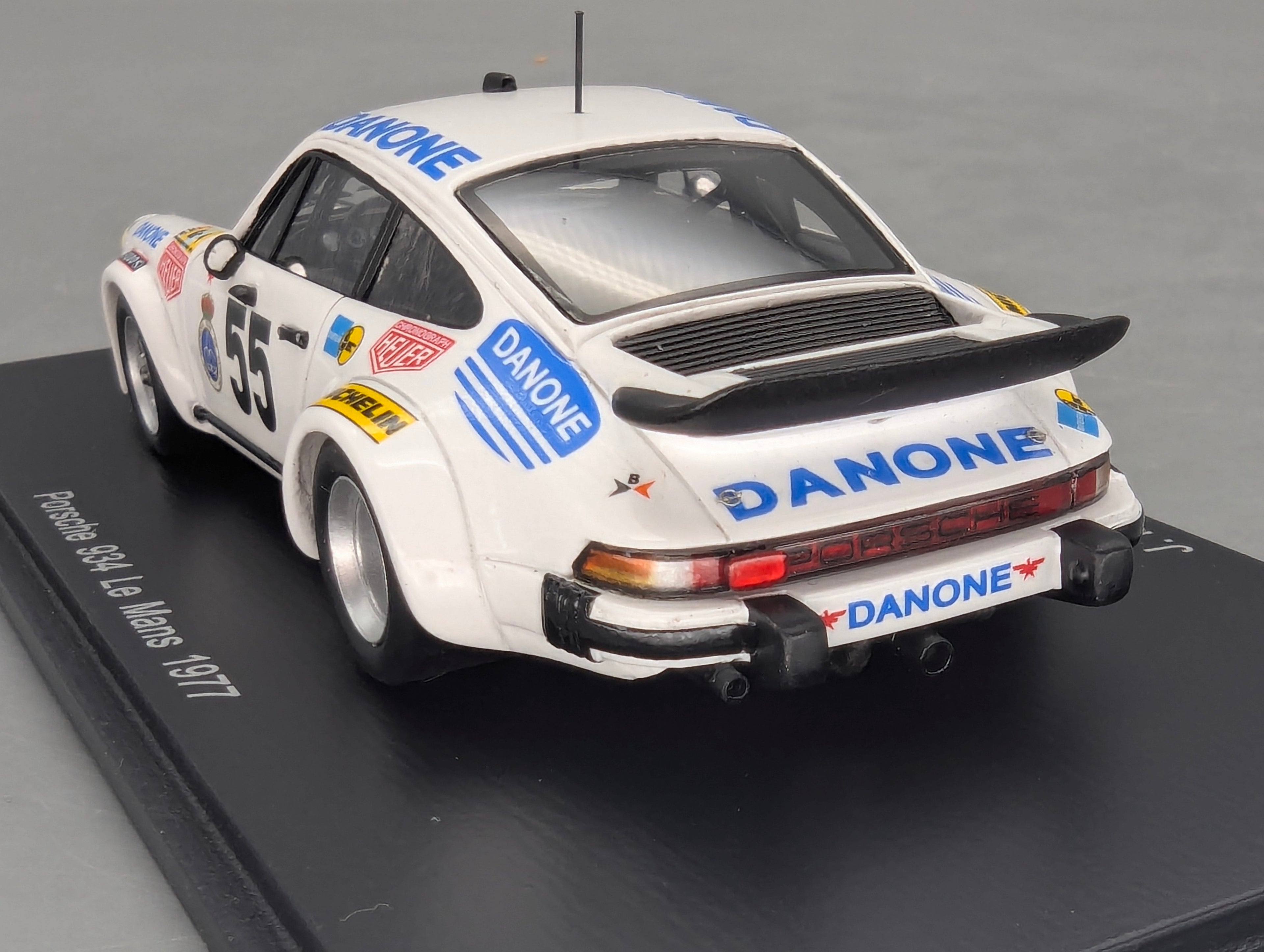 Modellautos 1:43 Spark S5090 Porsche 934 24h Le Mans 1977 #55 mit OVP
