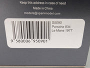 Modellautos 1:43 Spark S5090 Porsche 934 24h Le Mans 1977 #55 mit OVP