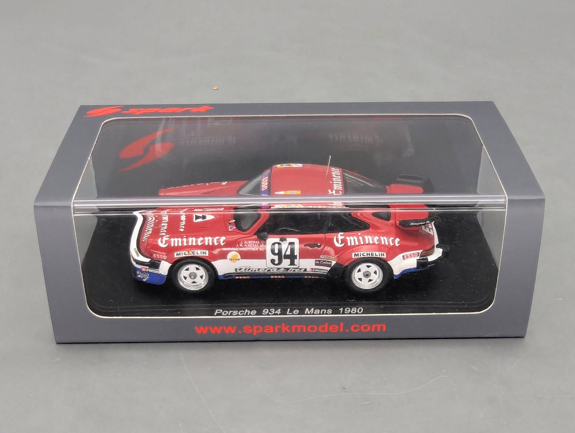 Modellautos 1:43 Spark S5094 Porsche 934 24h Le Mans 1980 #94 mit OVP