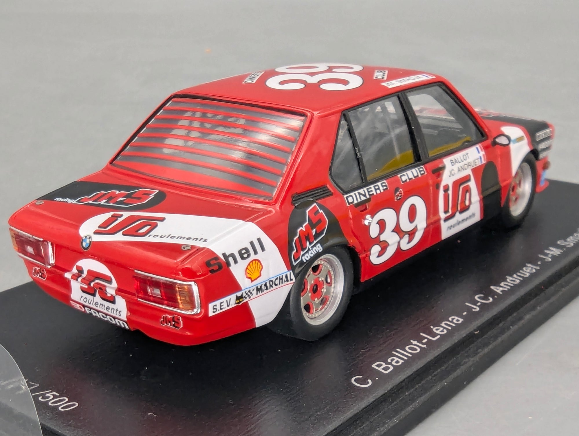 Modellautos 1:43 Spark SB330 BMW 530i Dritter 24h Spa 1980 #39 mit OVP
