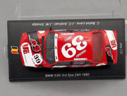 Modellautos 1:43 Spark SB330 BMW 530i Dritter 24h Spa 1980 #39 mit OVP