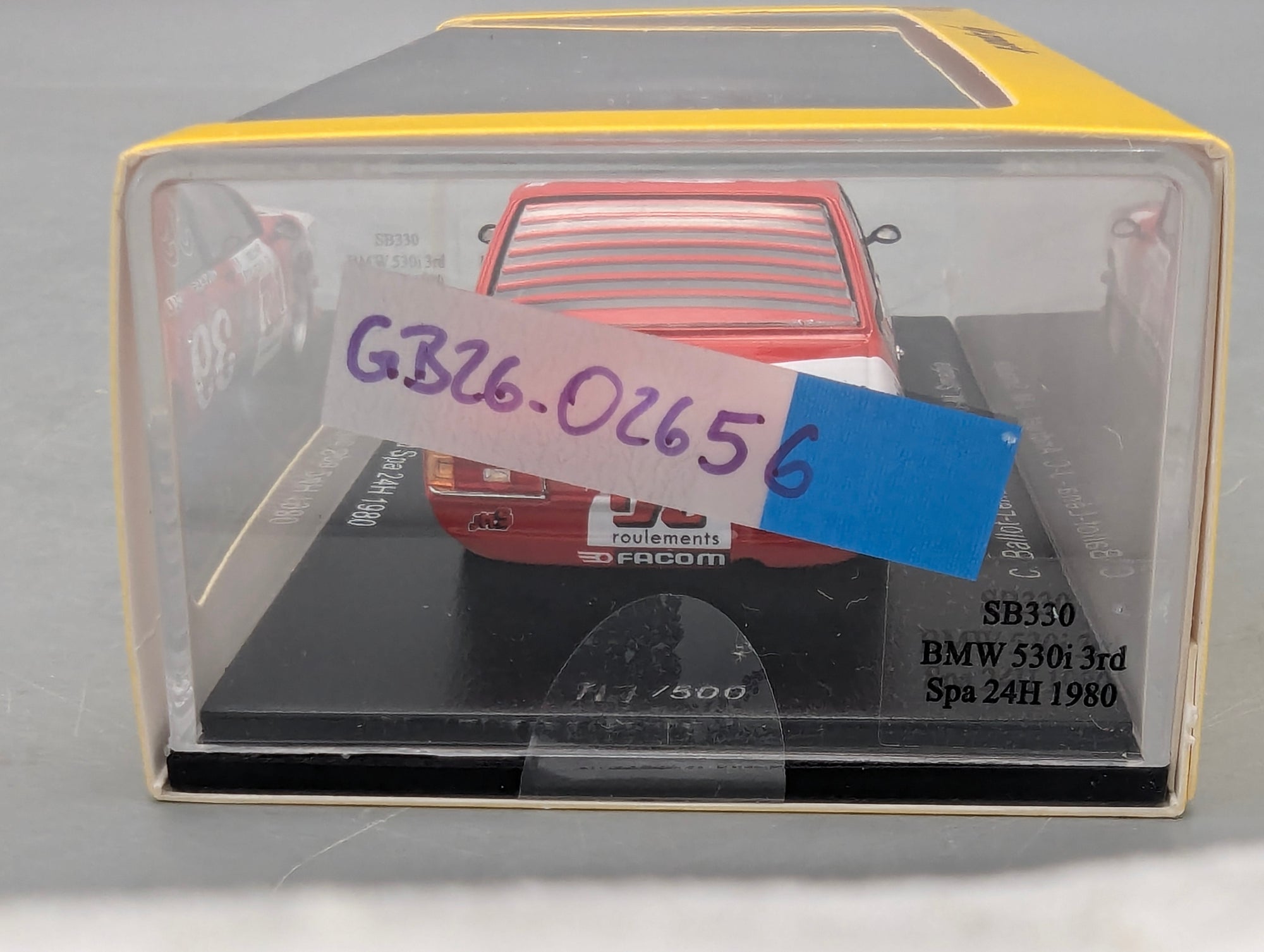 Modellautos 1:43 Spark SB330 BMW 530i Dritter 24h Spa 1980 #39 mit OVP