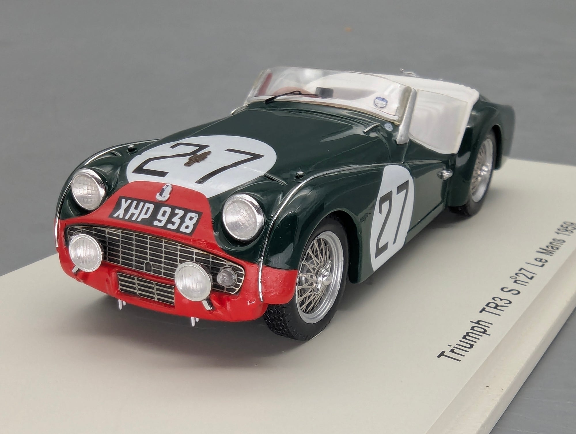 Modellautos 1:43 Spark S1397 Triumph TR3 S 24h Le Mans 1959 #27 mit OVP