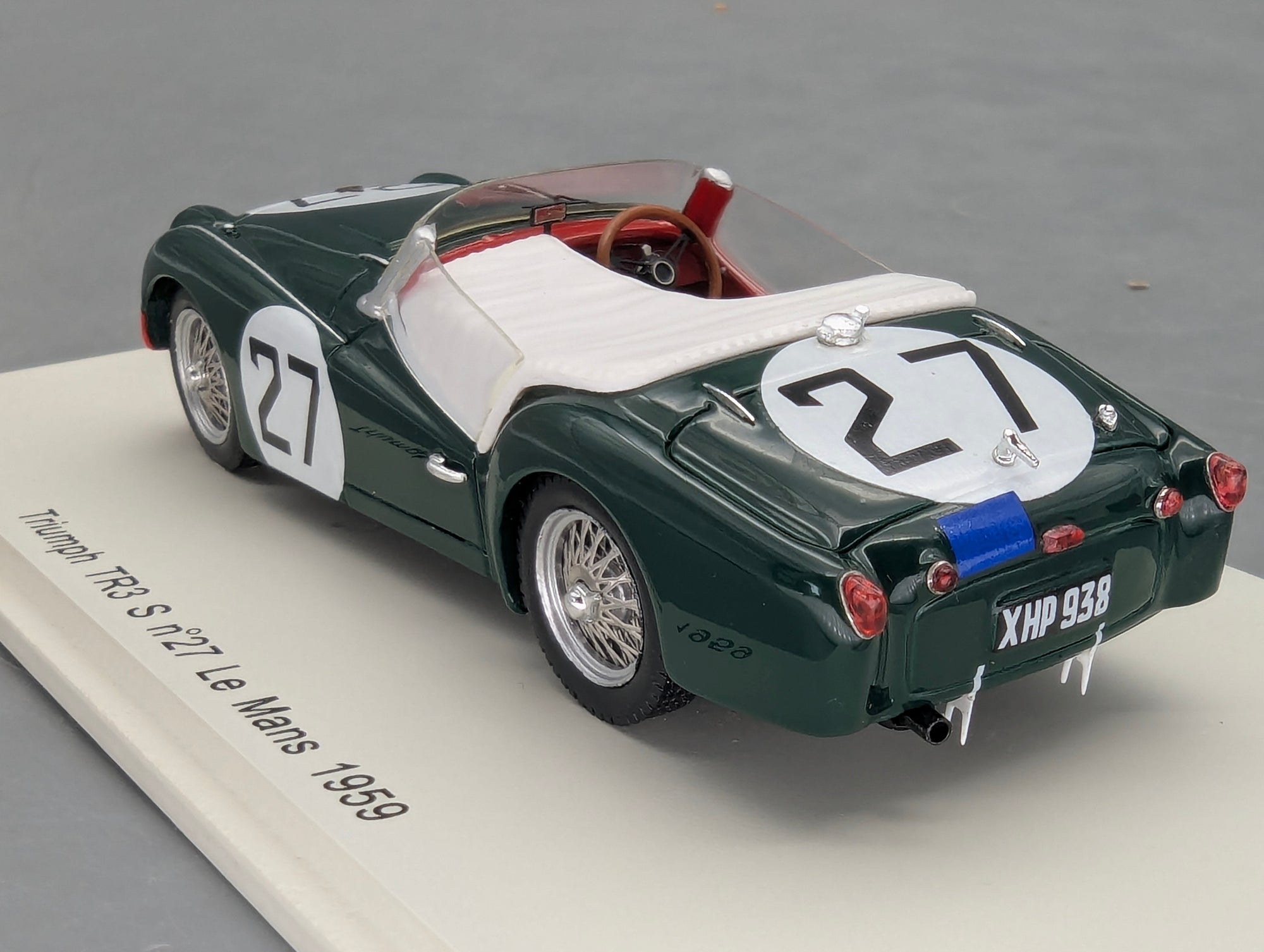 Modellautos 1:43 Spark S1397 Triumph TR3 S 24h Le Mans 1959 #27 mit OVP