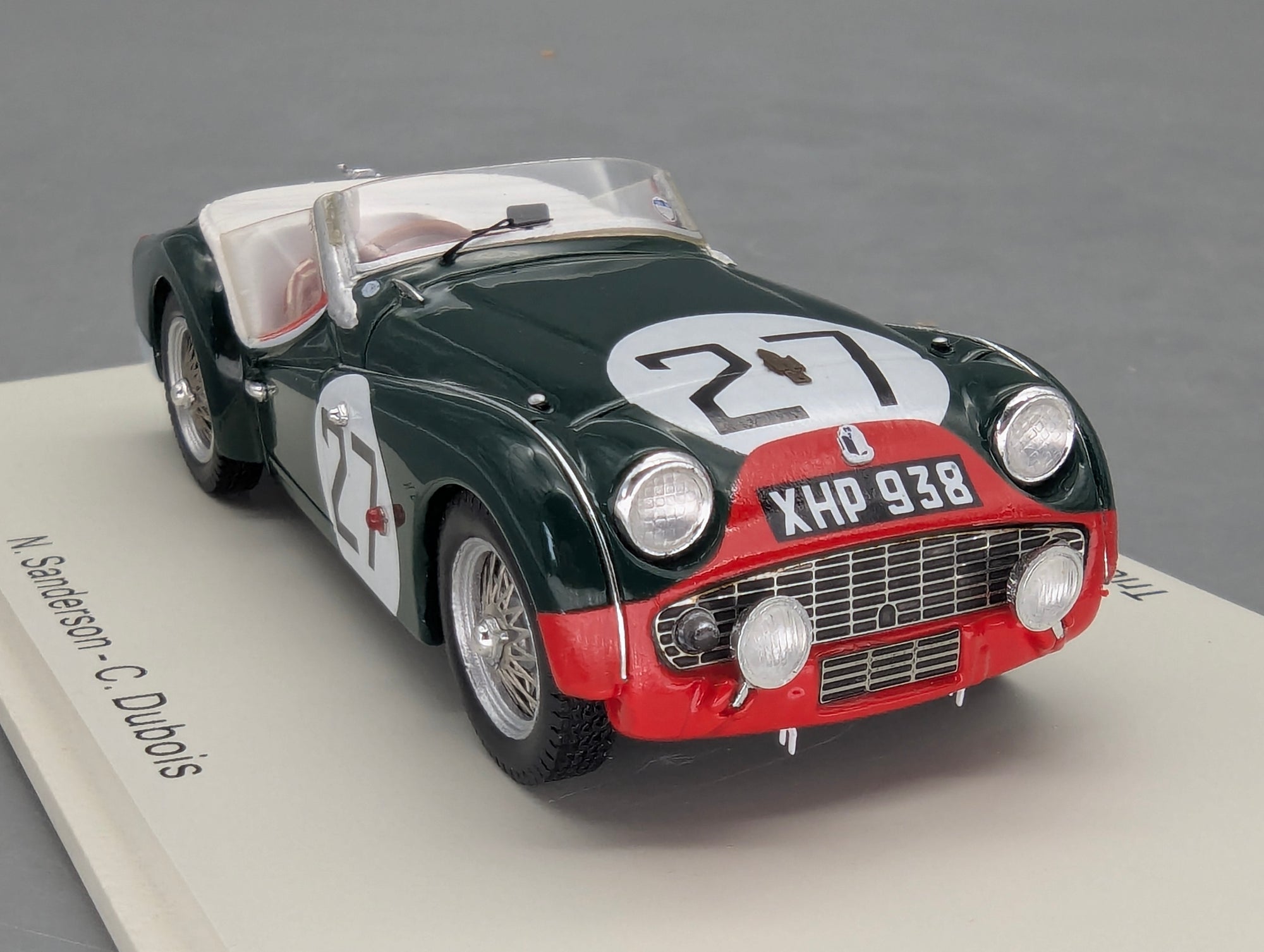 Modellautos 1:43 Spark S1397 Triumph TR3 S 24h Le Mans 1959 #27 mit OVP