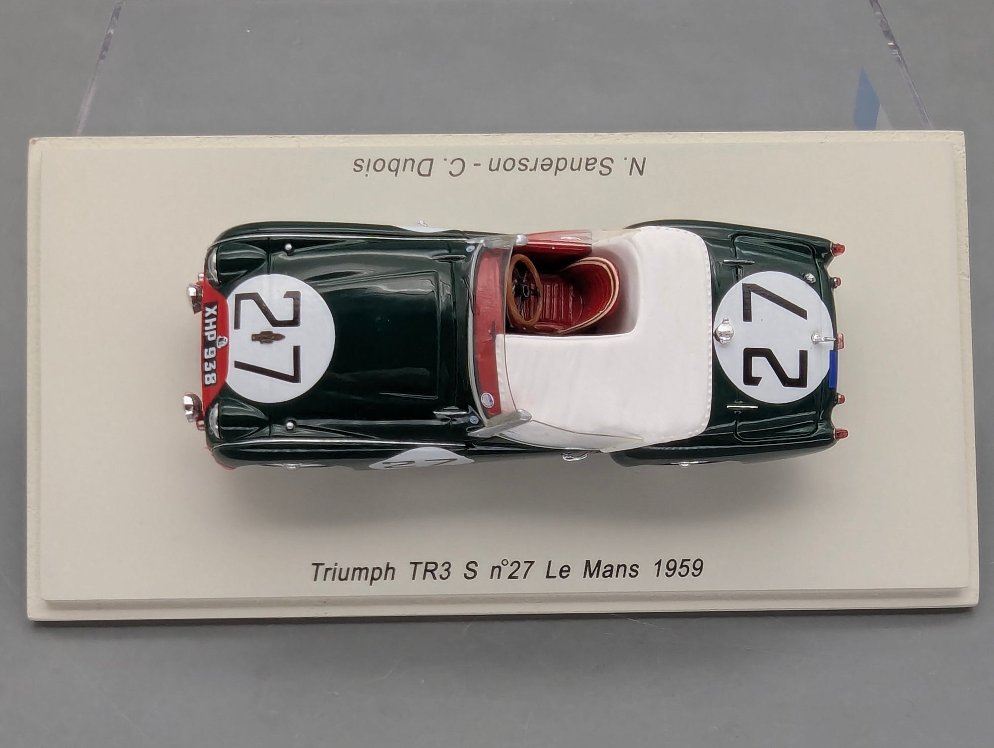 Modellautos 1:43 Spark S1397 Triumph TR3 S 24h Le Mans 1959 #27 mit OVP