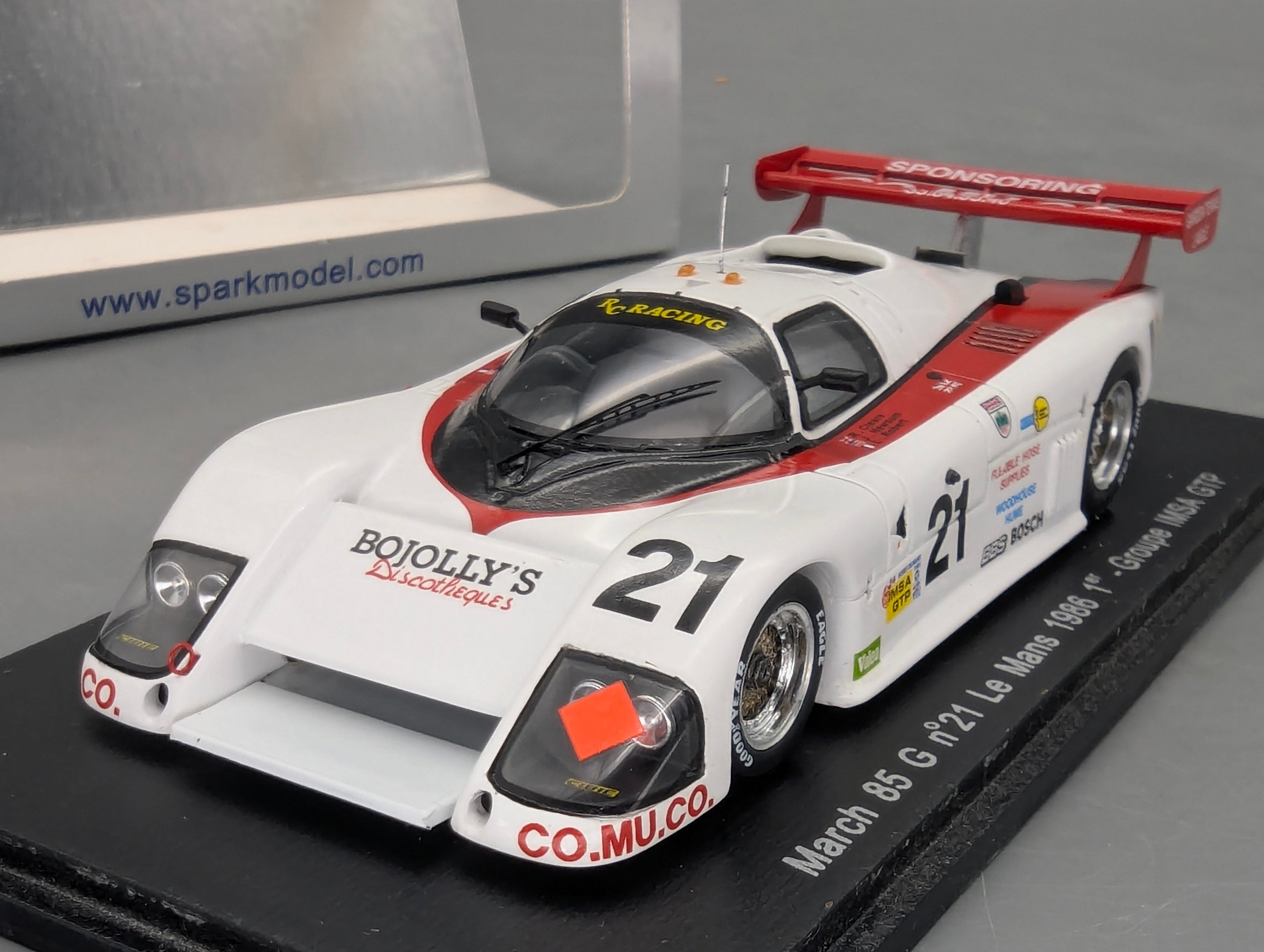 Modellautos 1:43 Spark S3570 March 85 G 24h Le Mans 1986 WINNER #21 mit OVP