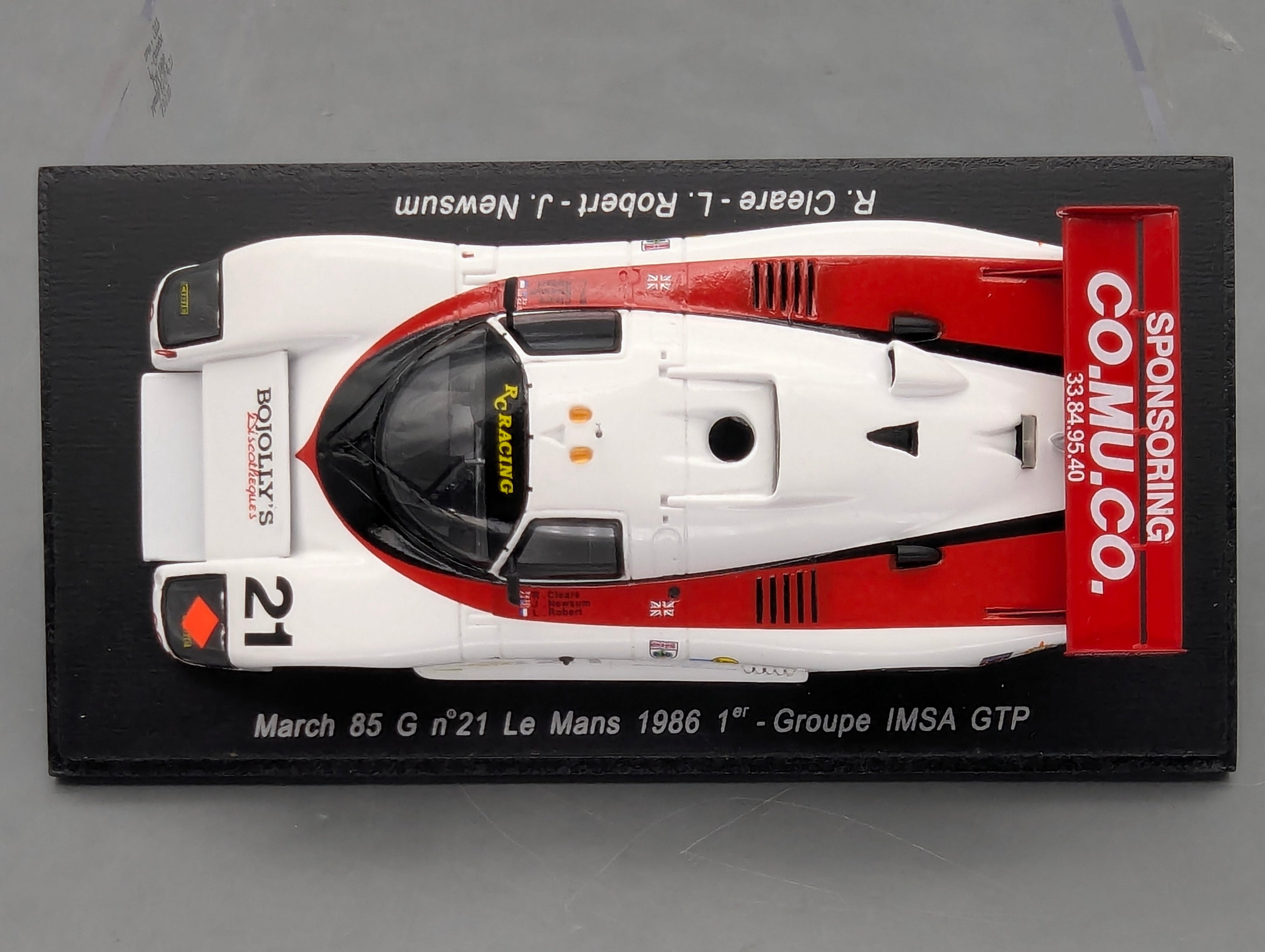 Modellautos 1:43 Spark S3570 March 85 G 24h Le Mans 1986 WINNER #21 mit OVP