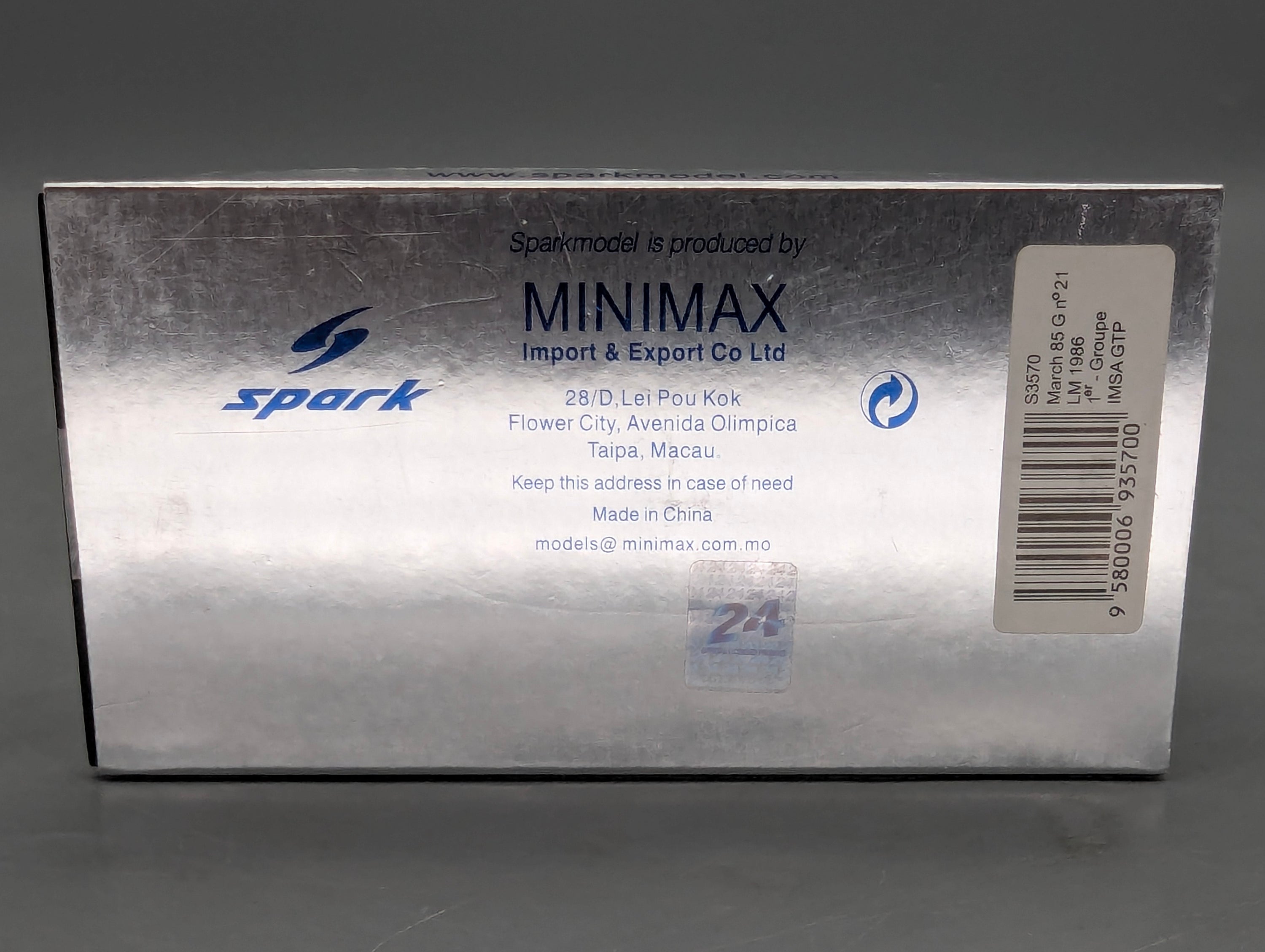 Modellautos 1:43 Spark S3570 March 85 G 24h Le Mans 1986 WINNER #21 mit OVP