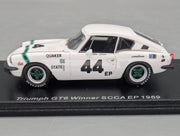Modellautos 1:43 Spark S6010 Triumph GT6 WINNER SCCA EP 1969 #44 mit OVP