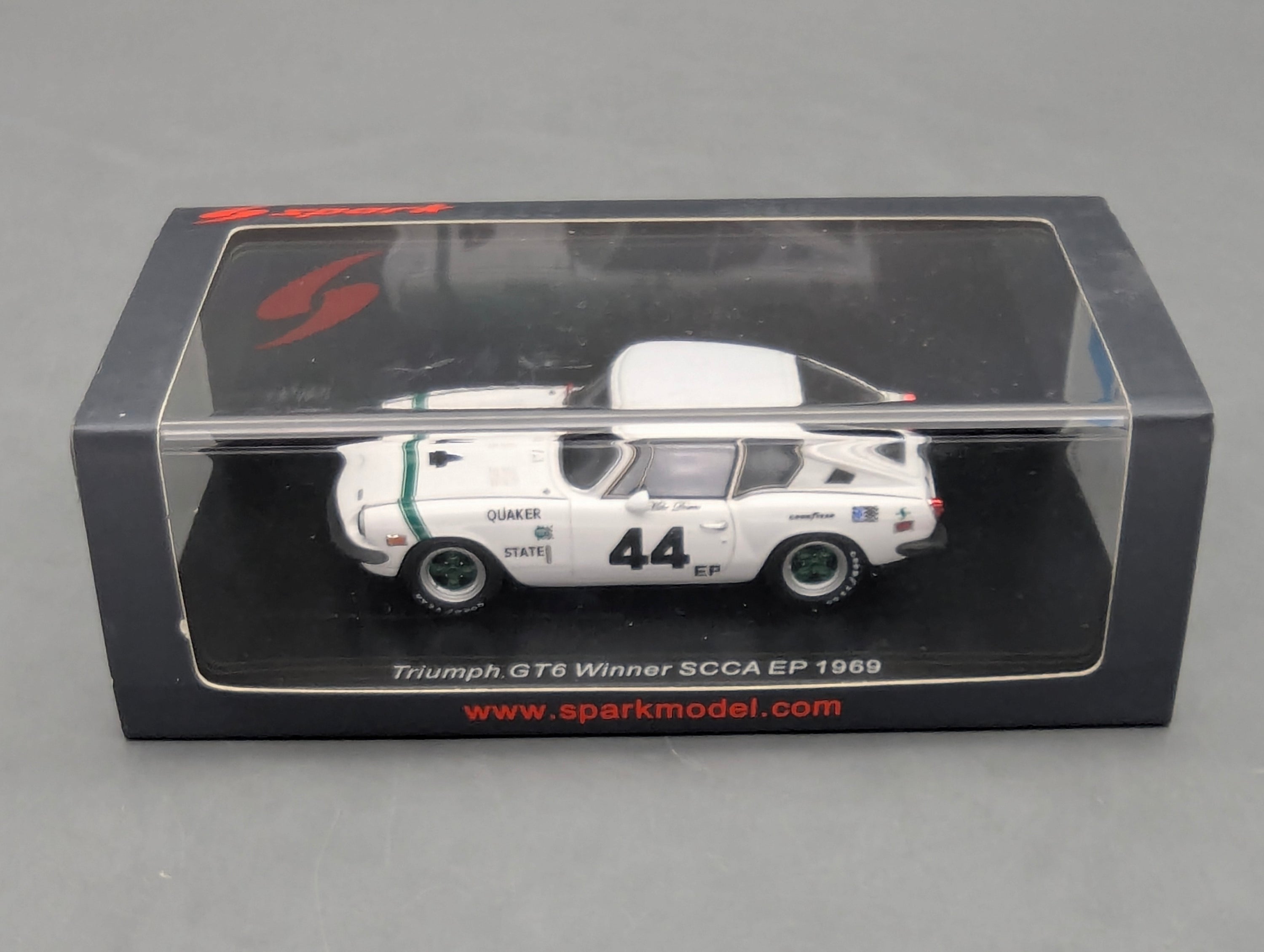 Modellautos 1:43 Spark S6010 Triumph GT6 WINNER SCCA EP 1969 #44 mit OVP