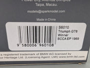 Modellautos 1:43 Spark S6010 Triumph GT6 WINNER SCCA EP 1969 #44 mit OVP