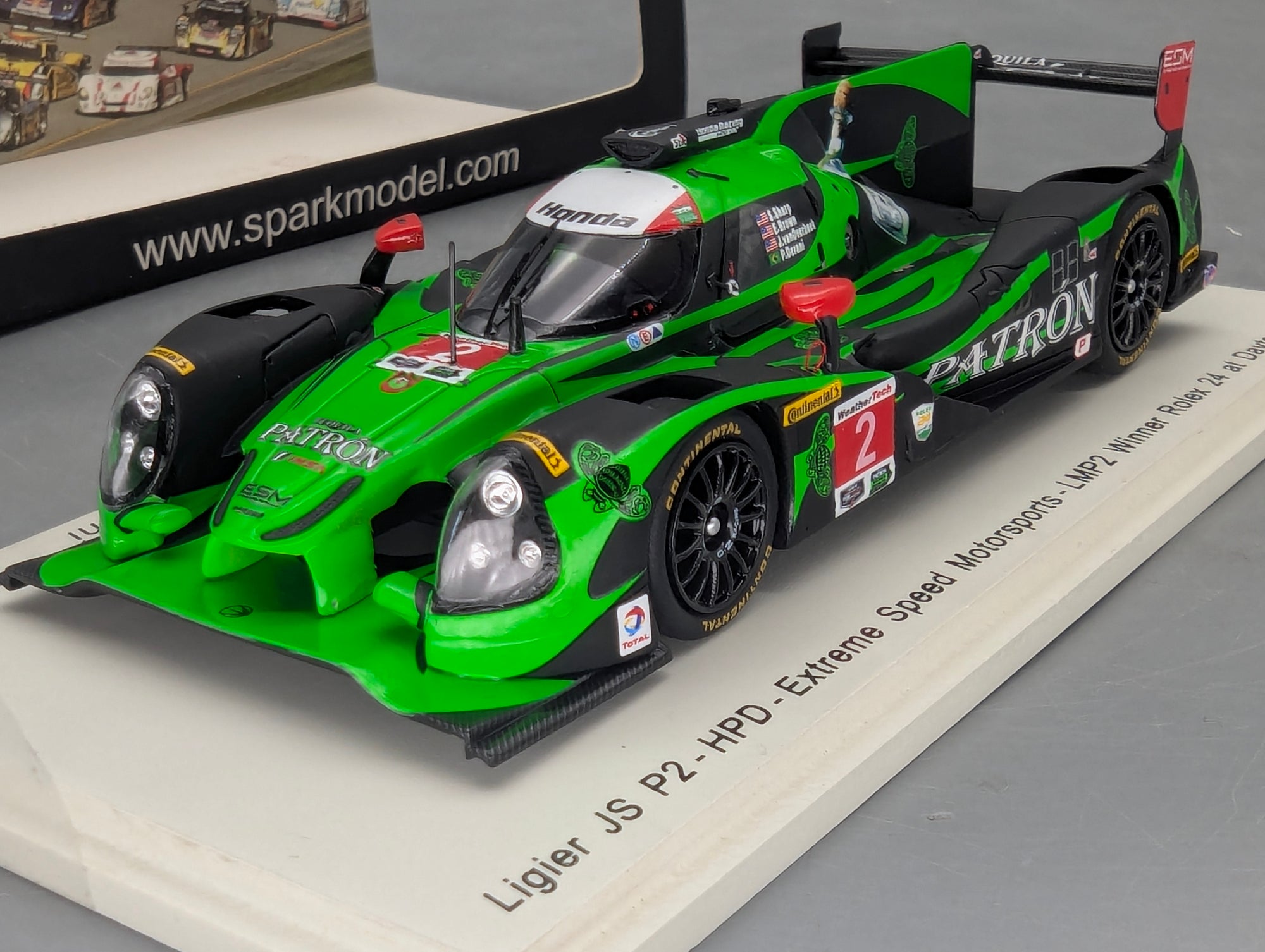 Modellautos 1:43 Spark 43DA16 Ligier JS P2 HPD WINNER Daytona 2016 #2 mit OVP