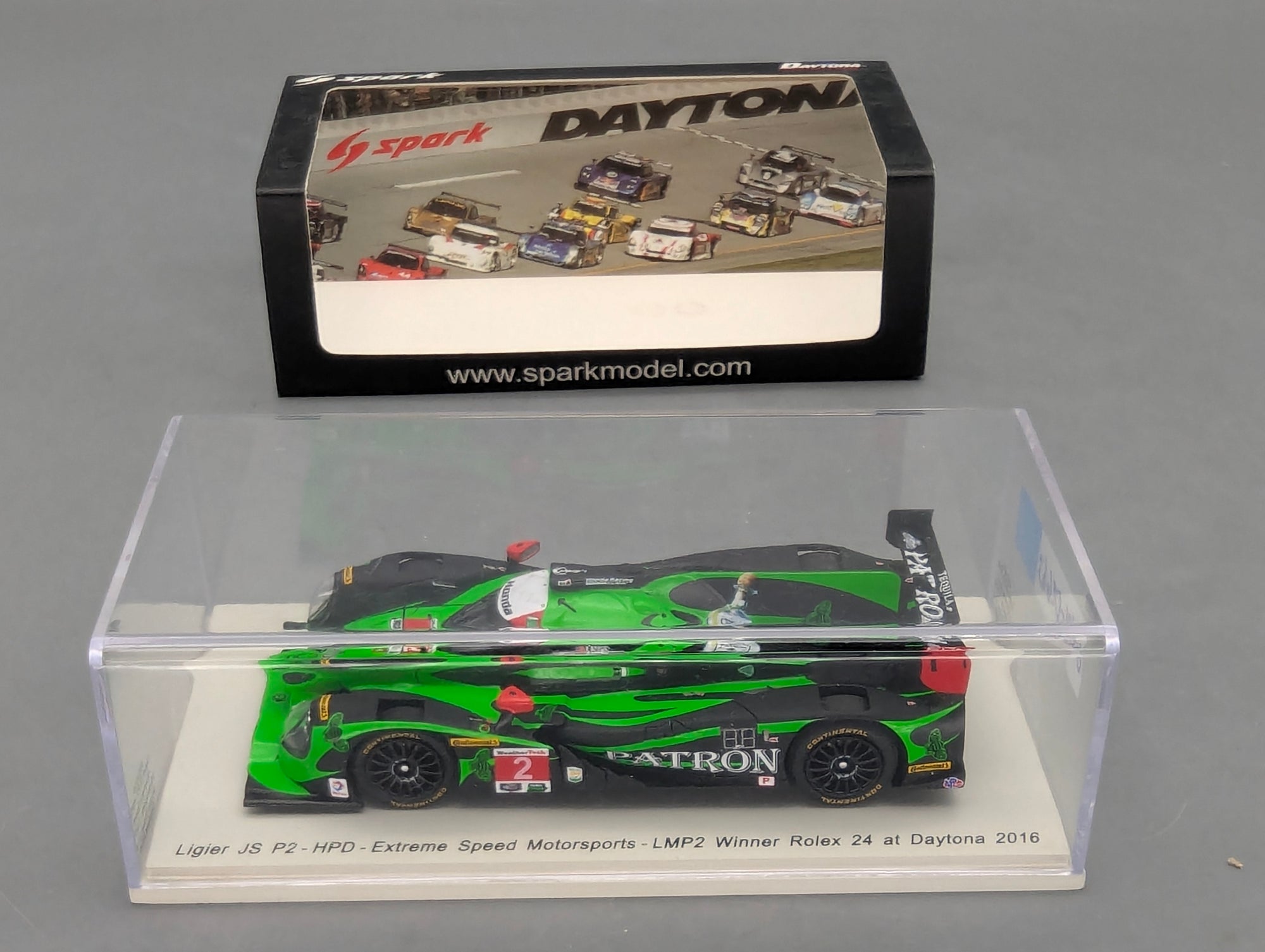 Modellautos 1:43 Spark 43DA16 Ligier JS P2 HPD WINNER Daytona 2016 #2 mit OVP