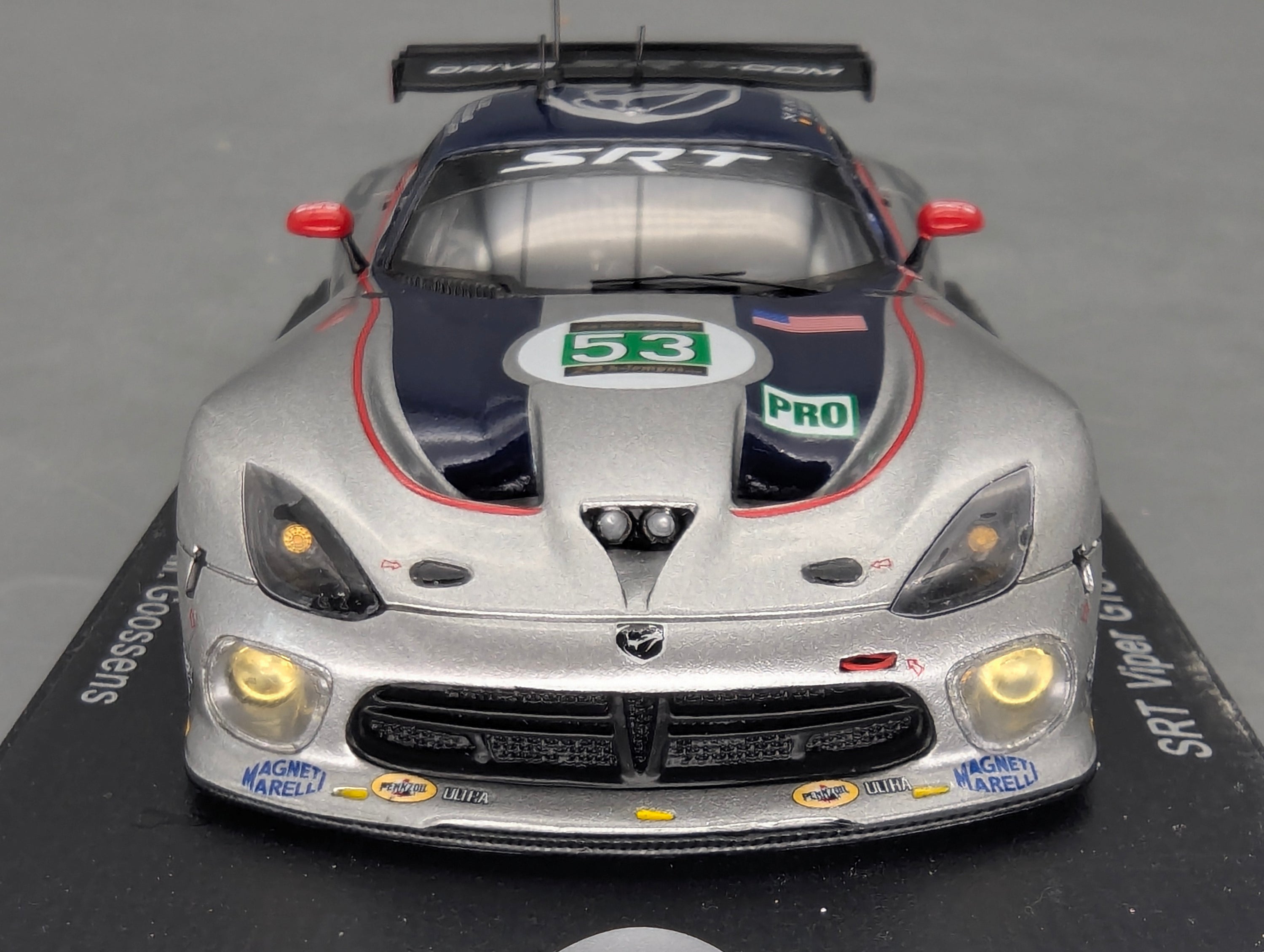 Modellautos 1:43 Spark S3766 Viper GTS-R SRT 24h Le Mans 2013 #53 mit OVP
