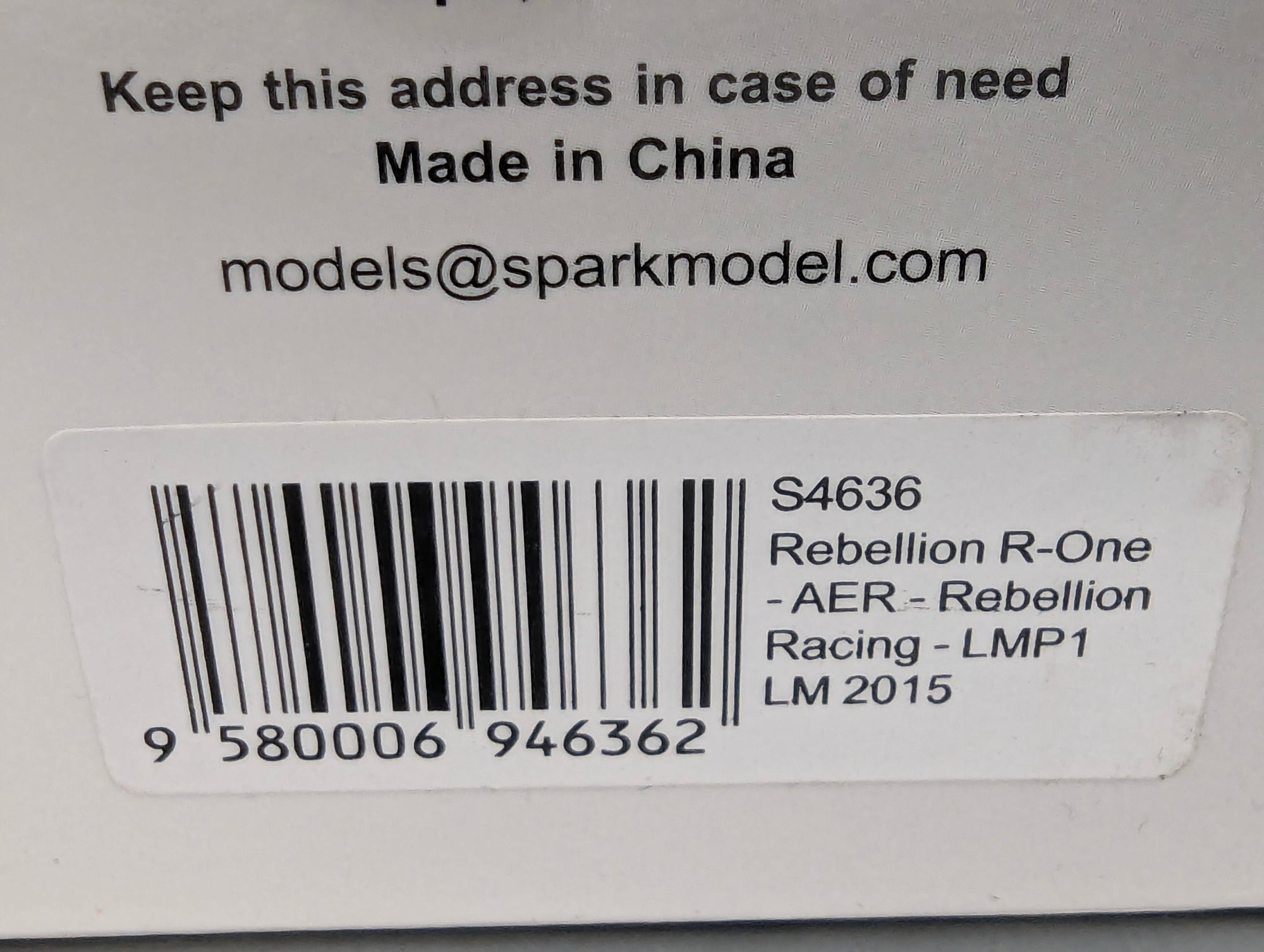Model Cars 1:43 Spark SB660 BMW 635 CSi 24h Spa 1985 #3 with original packaging