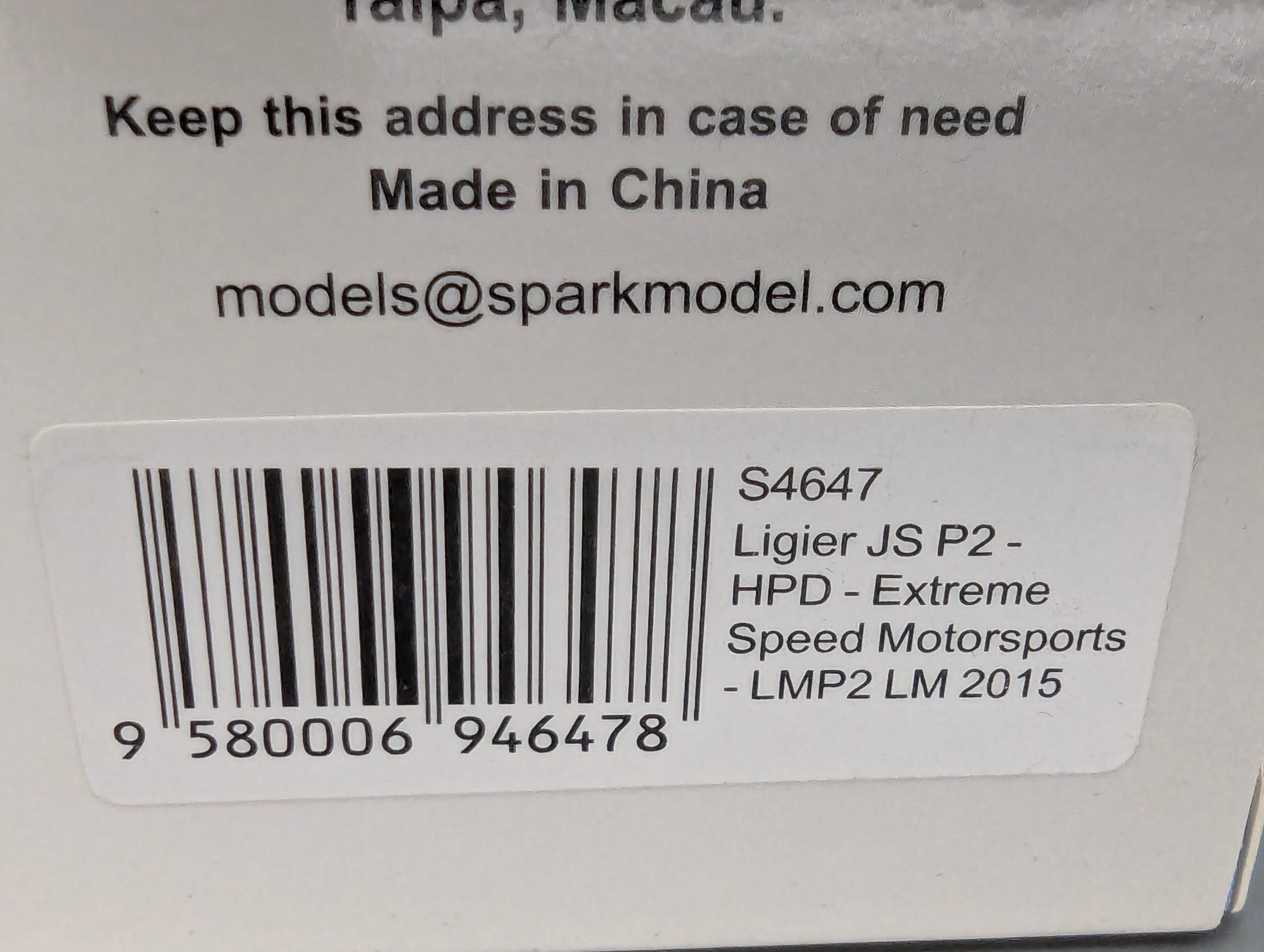 Modellautos 1:43 Spark S4647 Ligier JS P2 LMP2 24h Le Mans 2015 #30 mit OVP