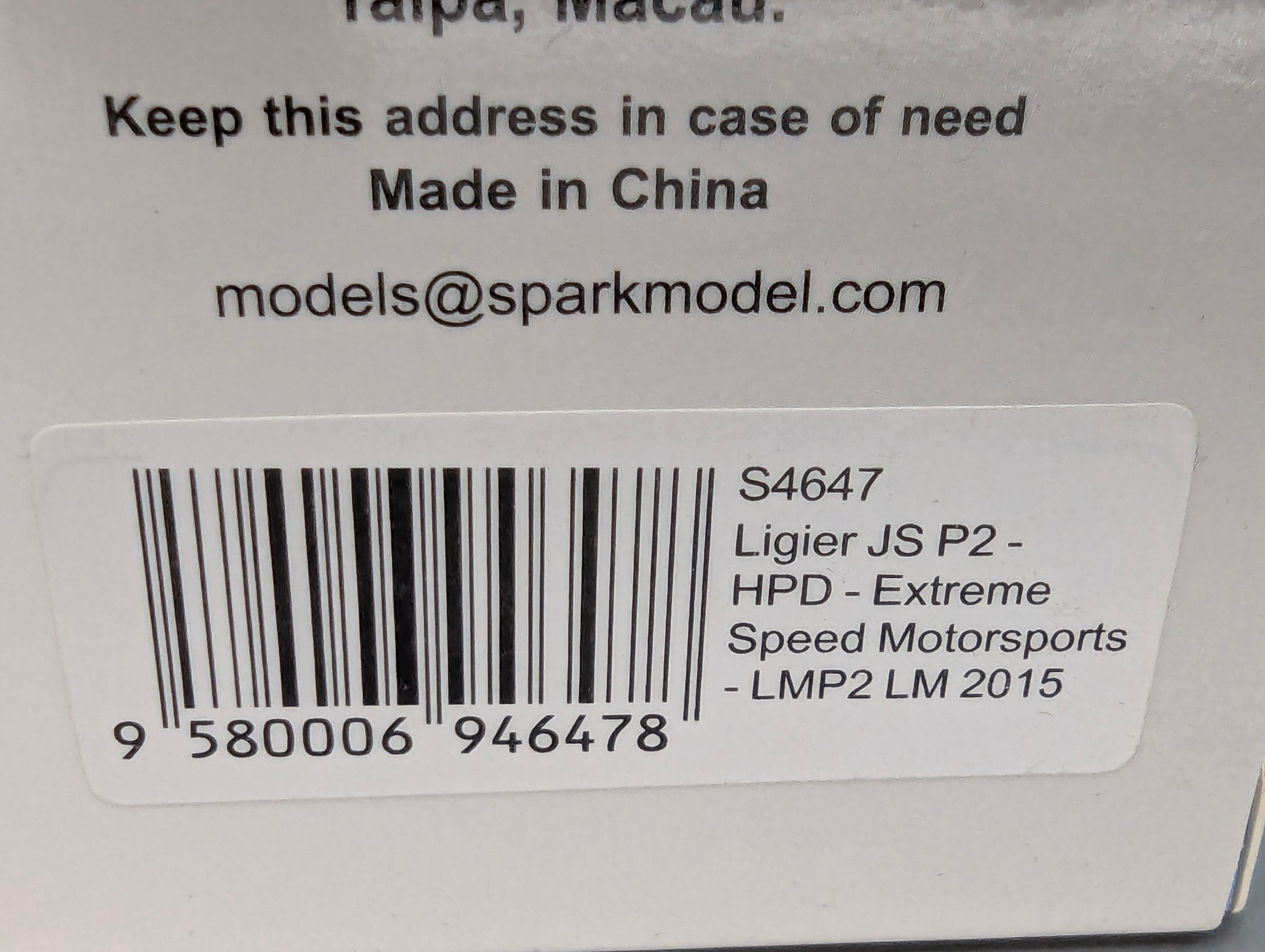 Modellautos 1:43 Spark S4647 Ligier JS P2 LMP2 24h Le Mans 2015 #30 mit OVP