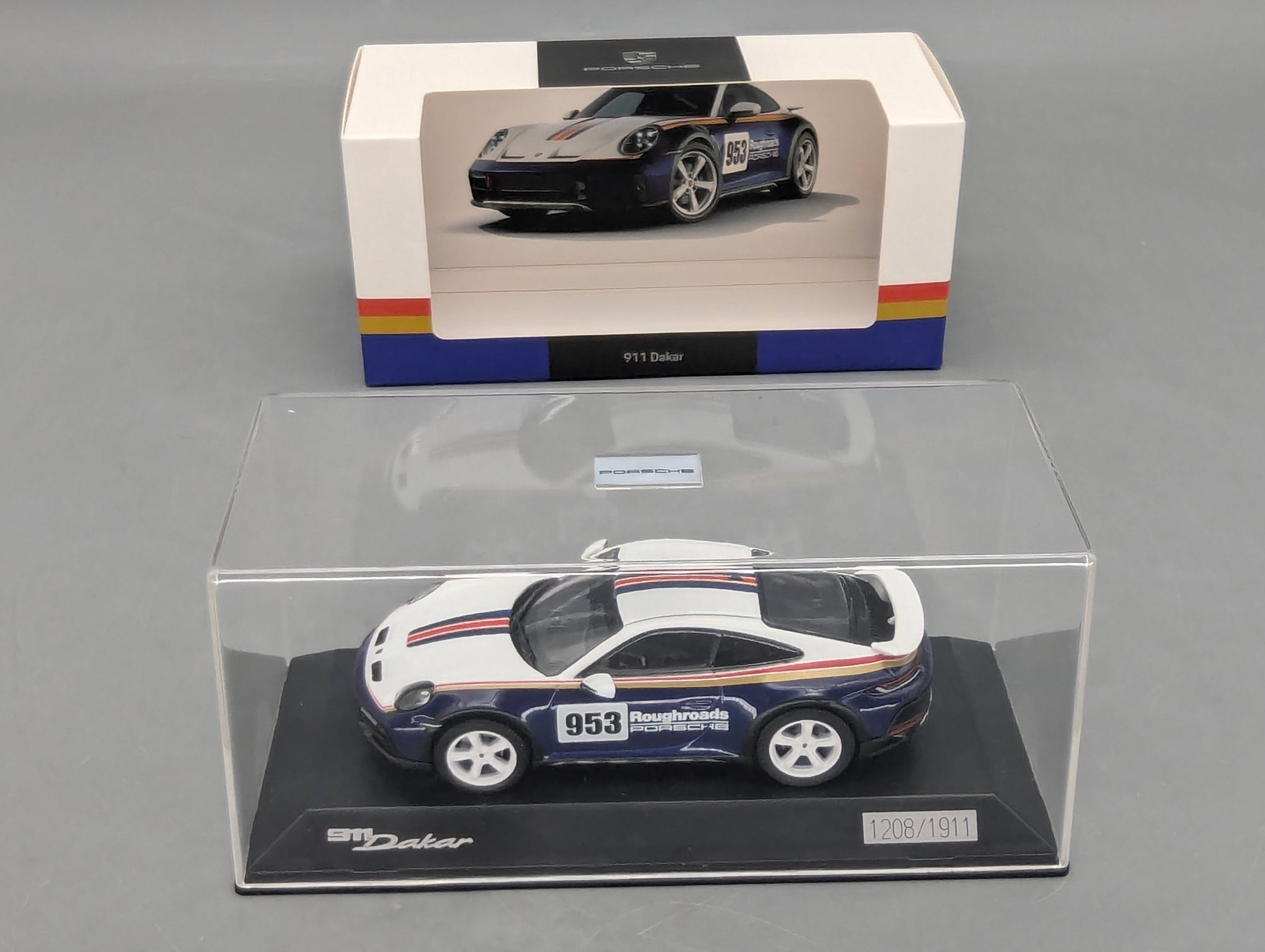 Modellautos 1:43 Spark Porsche 911 Dakar #953 mit WAP Dealer OVP