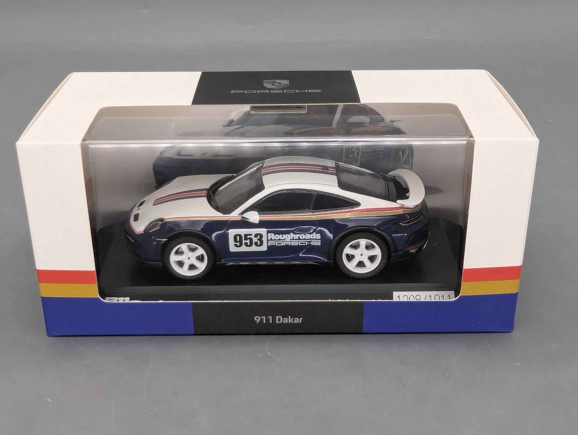 Modellautos 1:43 Spark Porsche 911 Dakar #953 mit WAP Dealer OVP