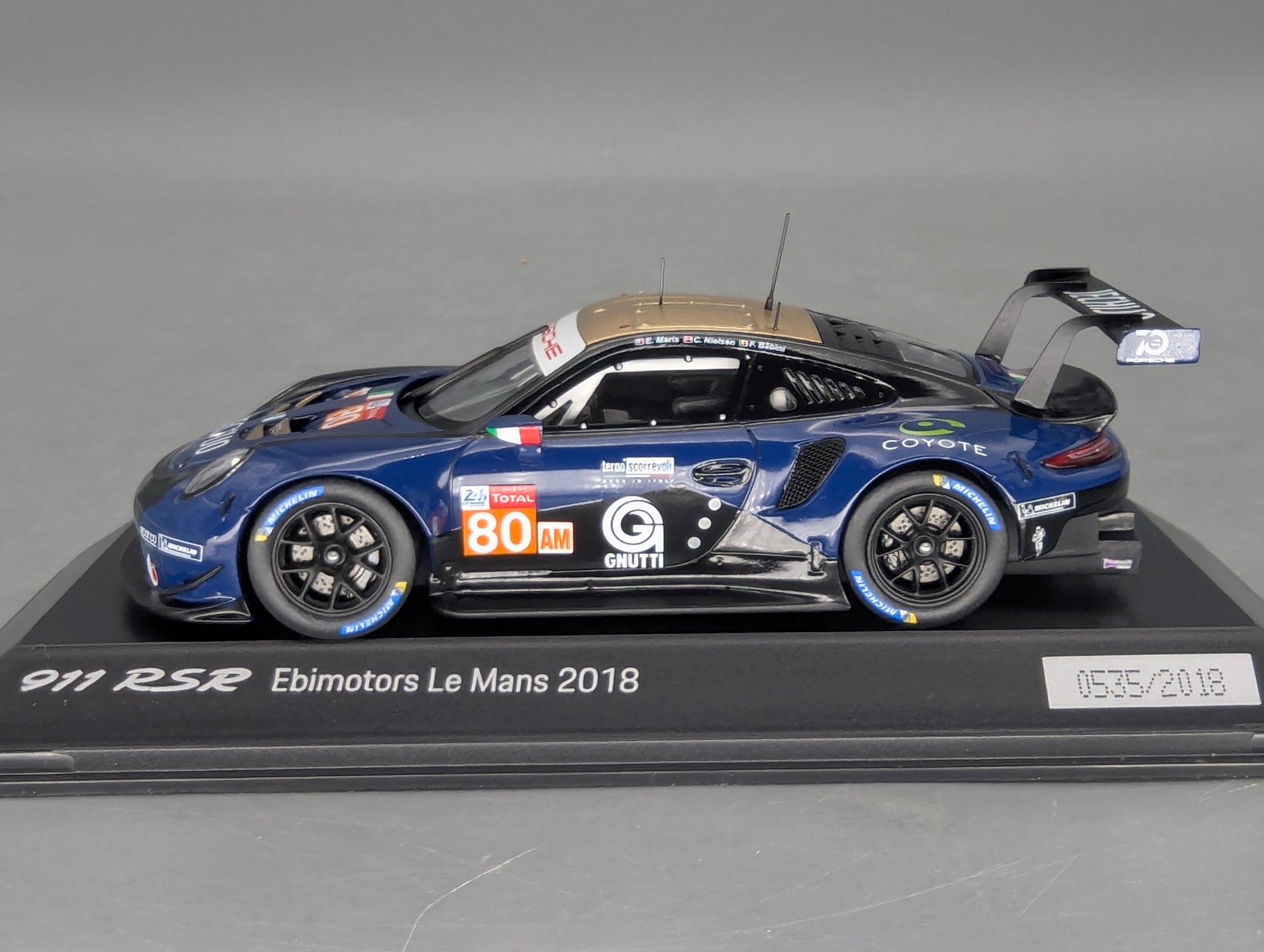 Modellautos 1:43 Spark Porsche 911 RSR 24h Le Mans 2018 #80 mit WAP Dealer OVP