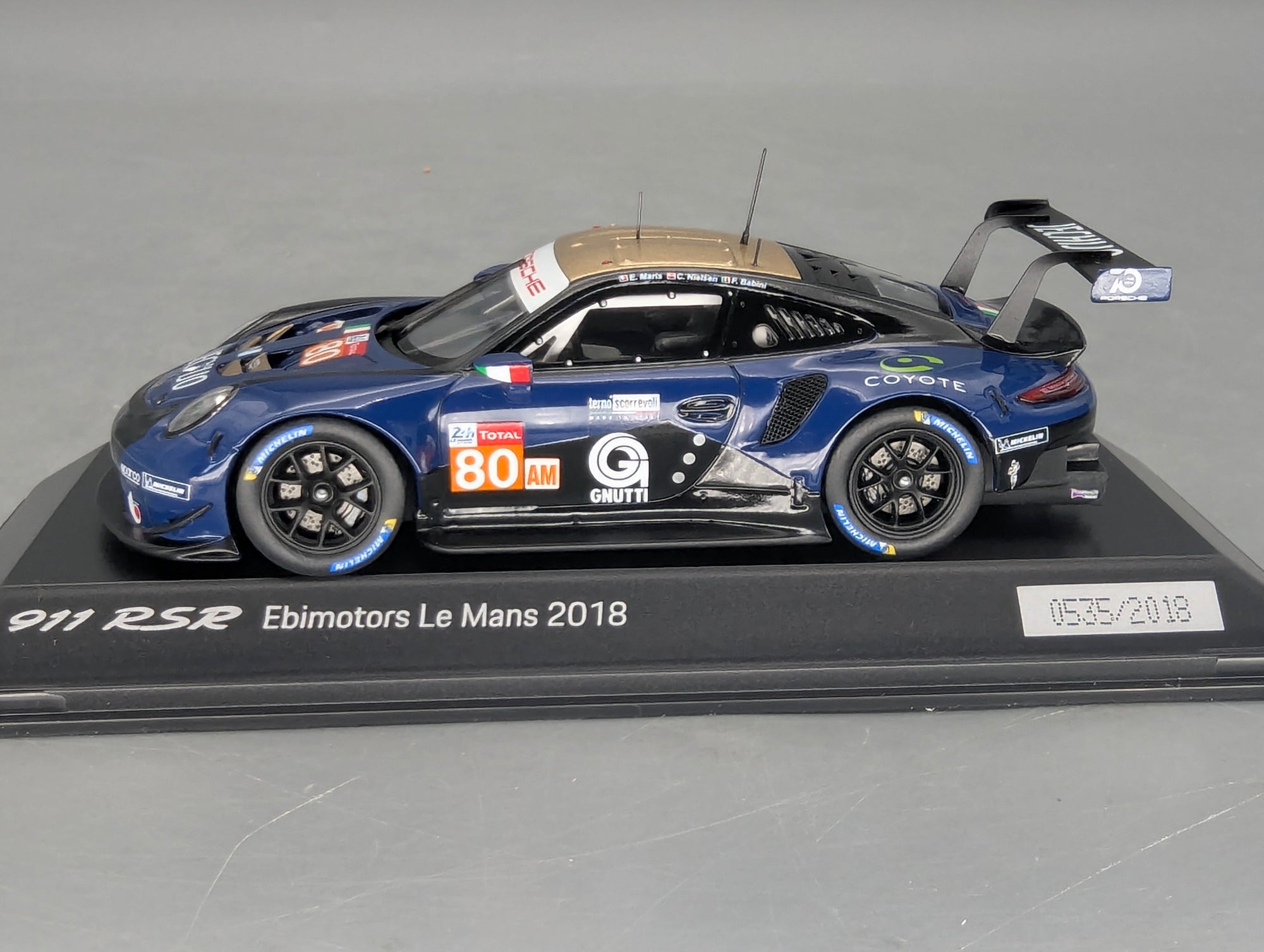 Modellautos 1:43 Spark Porsche 911 RSR 24h Le Mans 2018 #80 mit WAP Dealer OVP
