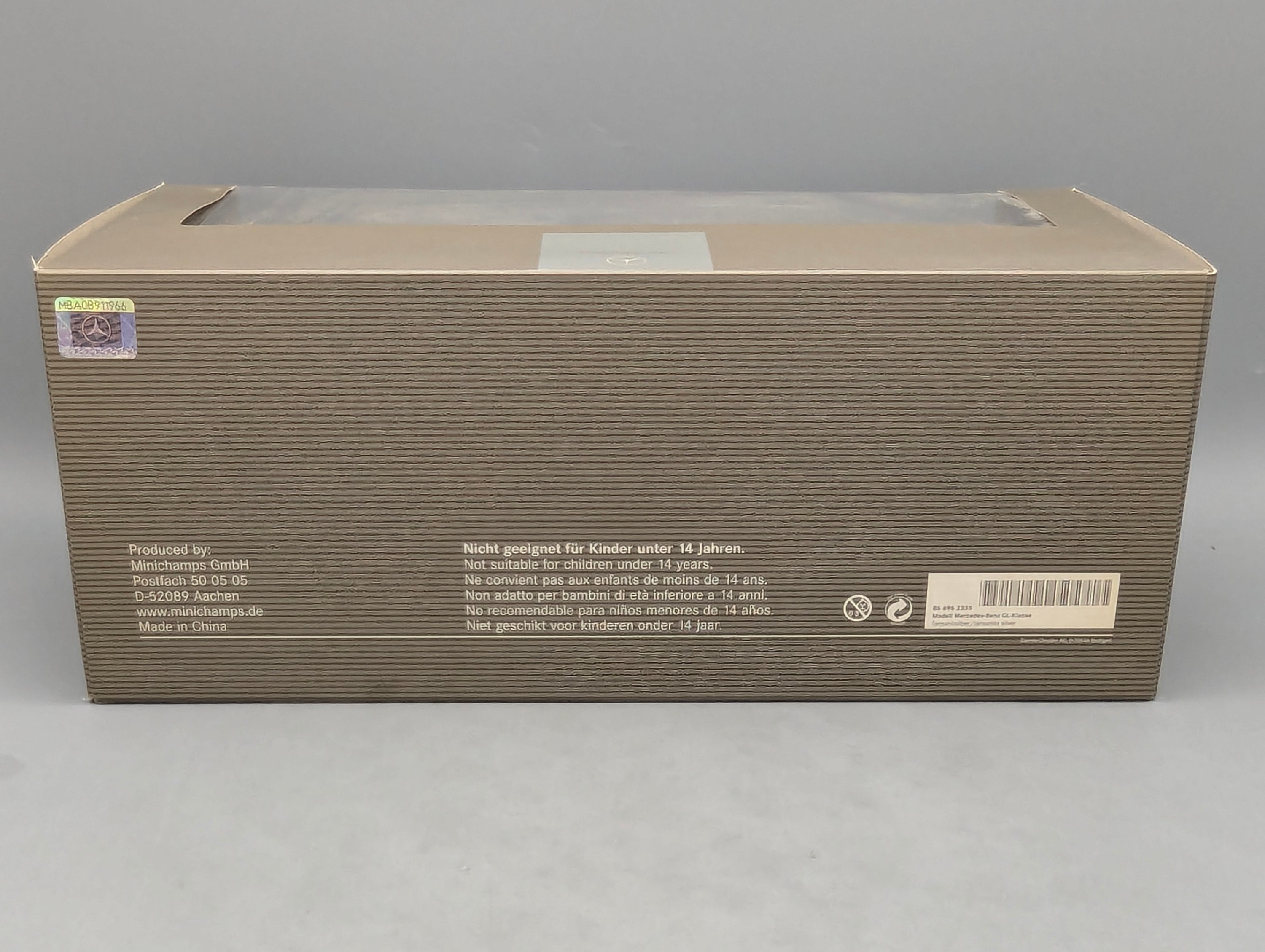 Modellautos 1:18 Minichamps Mercedes-Benz GL-Klasse Tansanit Silber mit Dealer OVP