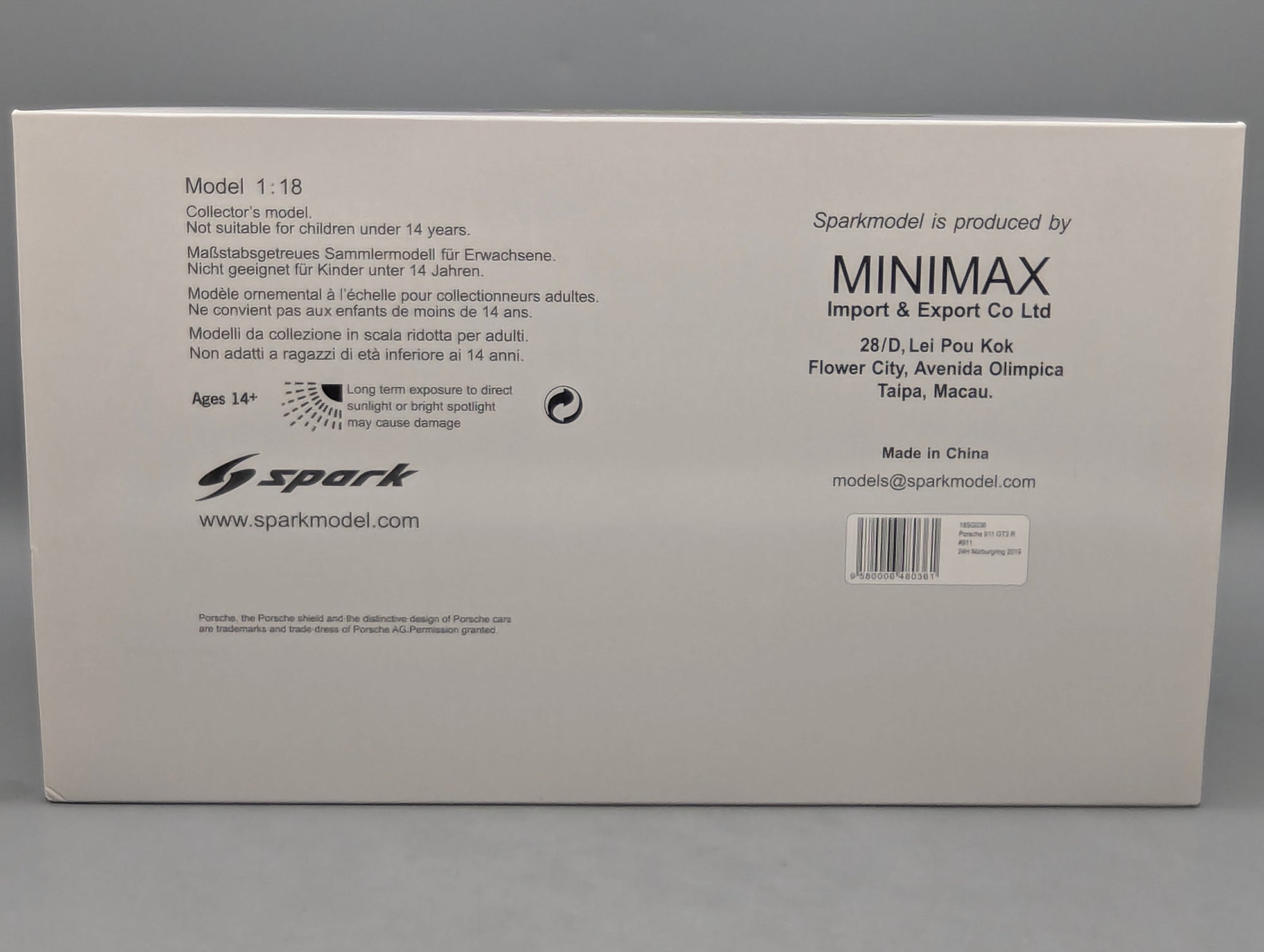 Coches en miniatura 1:43 Minichamps Mercedes Benz SL65 AMG Black Series Plata con embalaje original