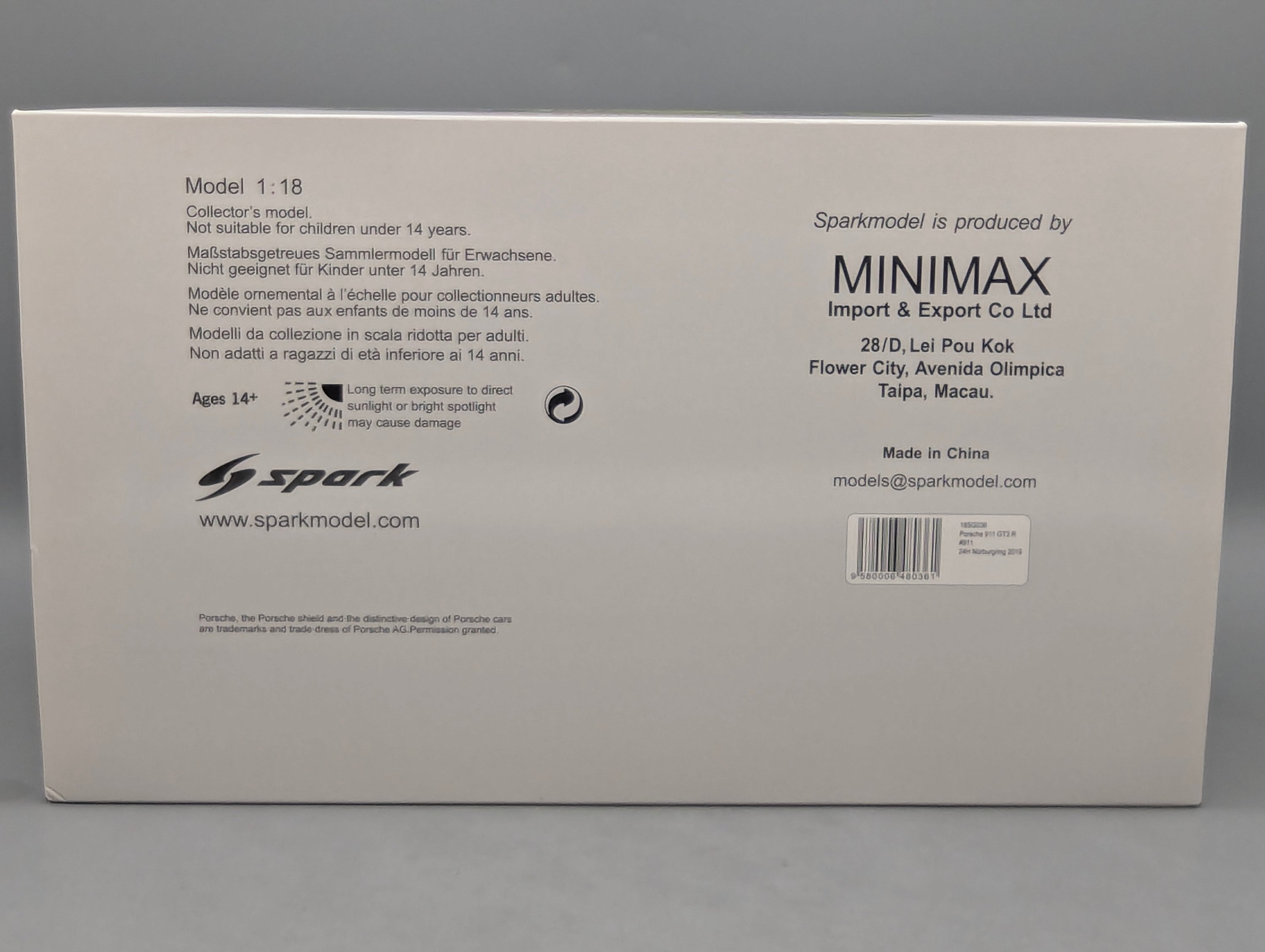 Coches en miniatura 1:43 Minichamps Mercedes Benz SL65 AMG Black Series Plata con embalaje original
