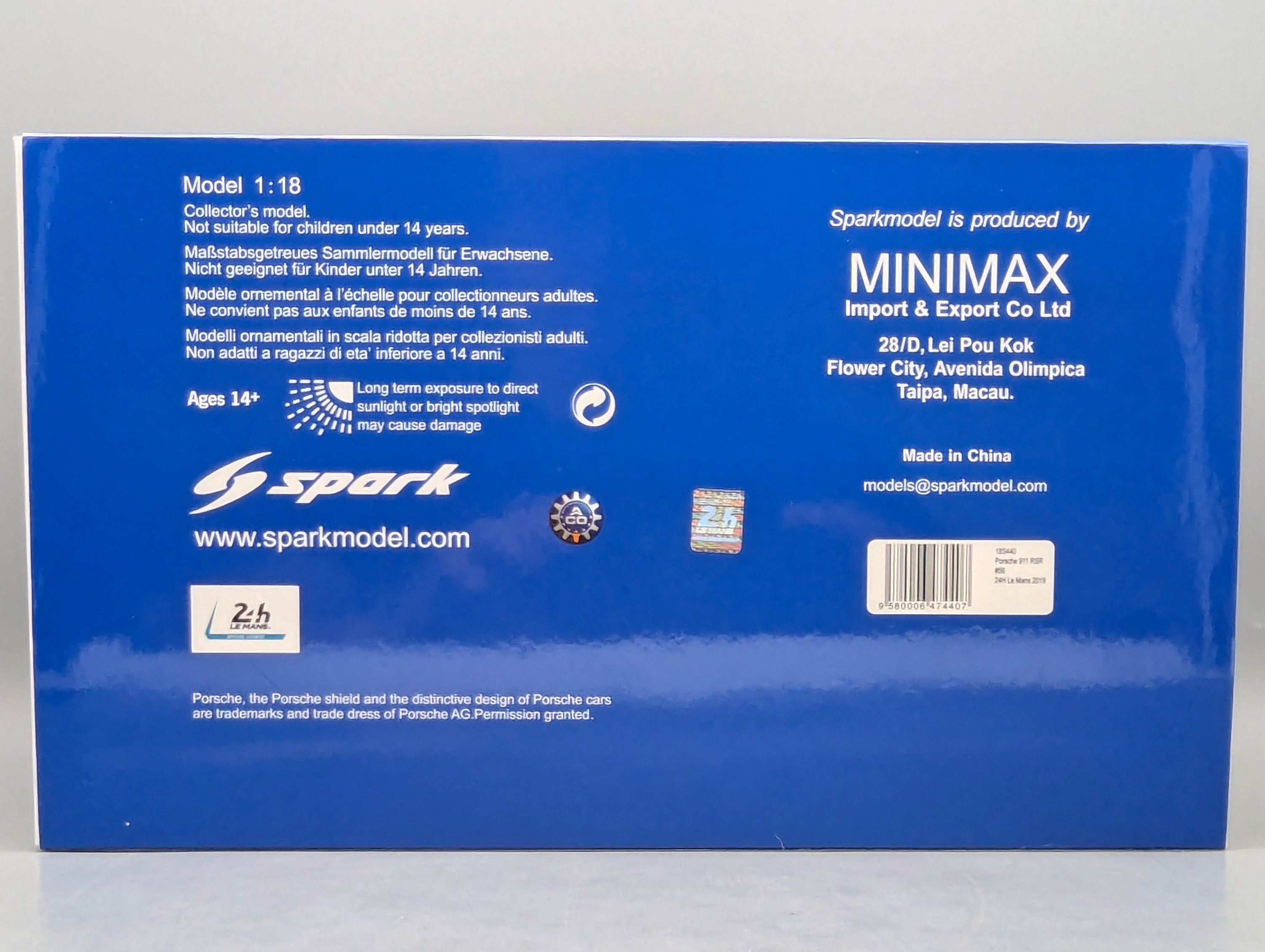 Model Cars 1:43 Minichamps Mercedes Benz SL65 AMG Black Series Silver with original packaging