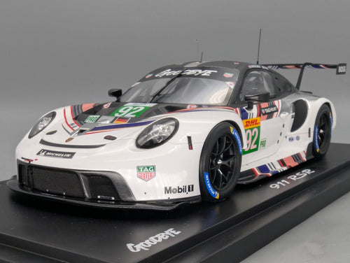 Modell 1:18 Spark Porsche 911 RSR #92 Goodbye 096/500 mit Vitrine WAP Dealer OVP